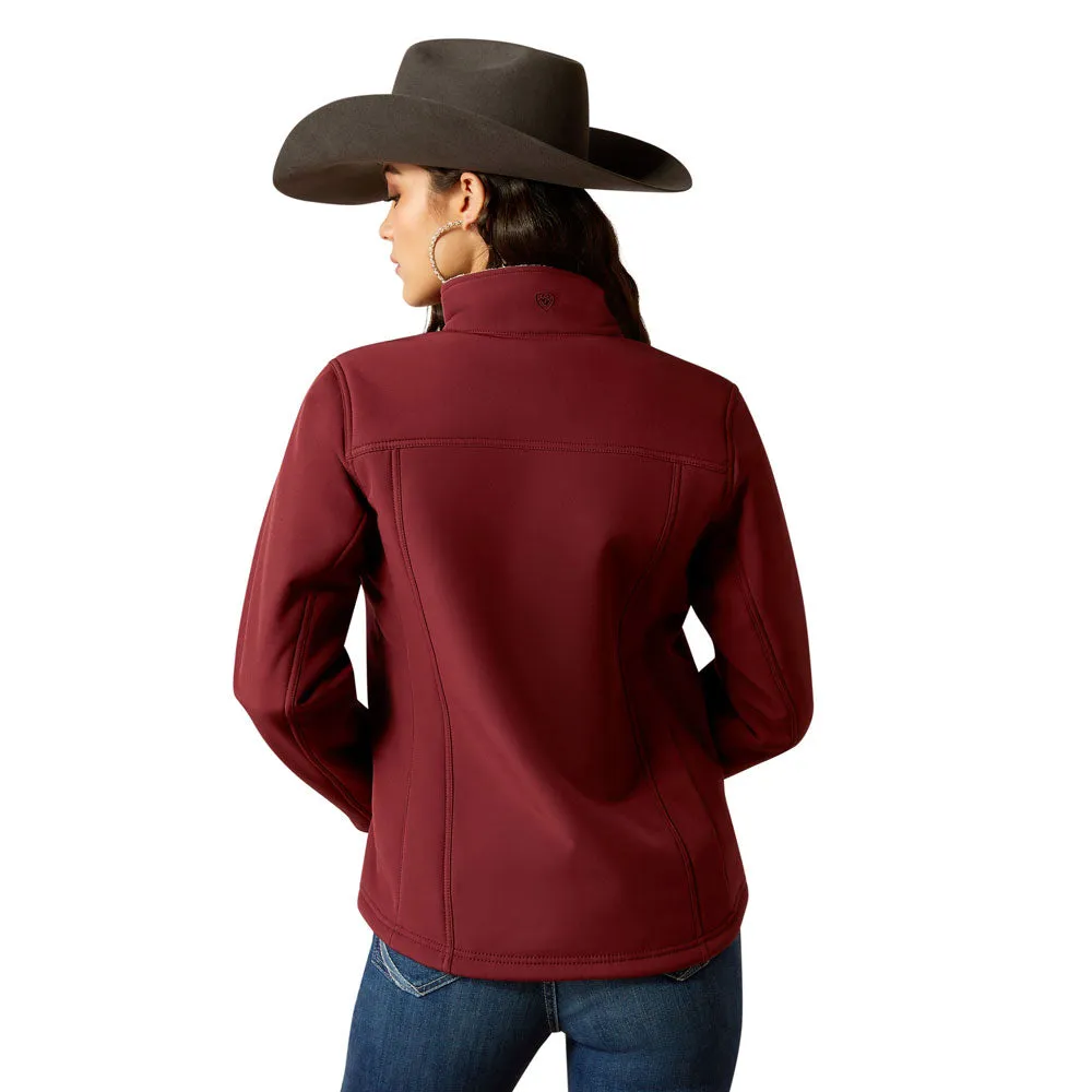 10053011 Ariat Women's Berber Back Softshell Jacket - Tawny Port