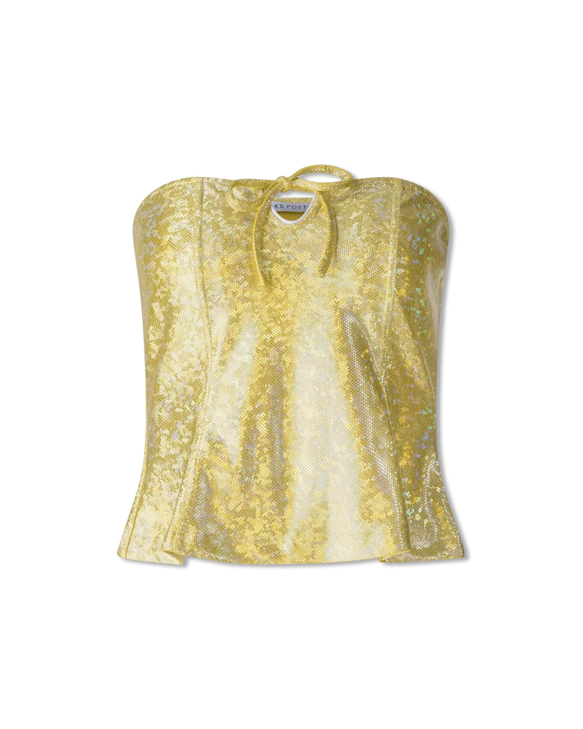 Bente Strapless Shimmer Top