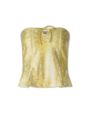 Bente Strapless Shimmer Top