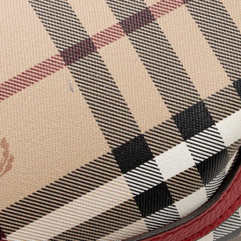 Burberry Haymarket Check Small Bucket Bag (SHF-20280)