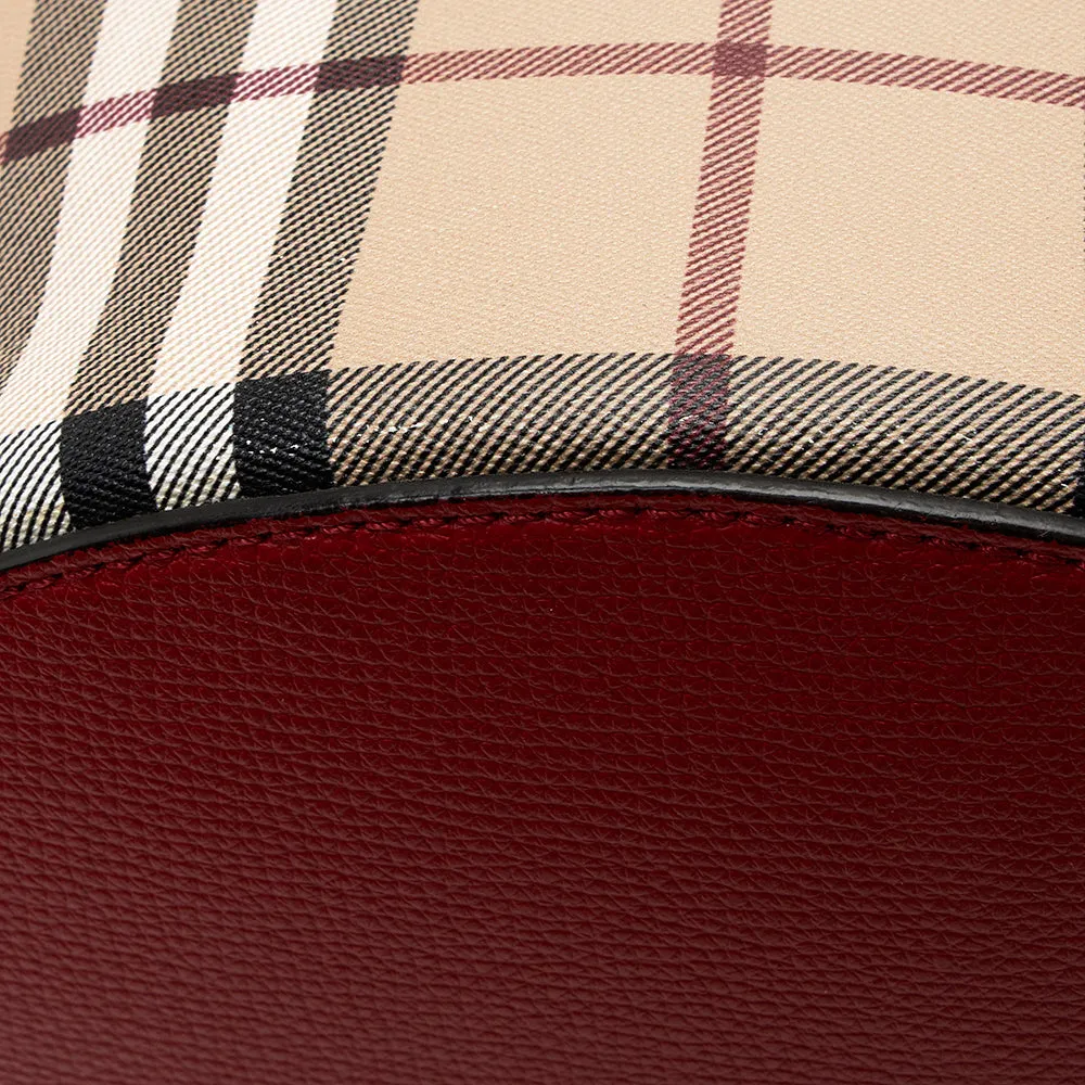 Burberry Haymarket Check Small Bucket Bag (SHF-20280)