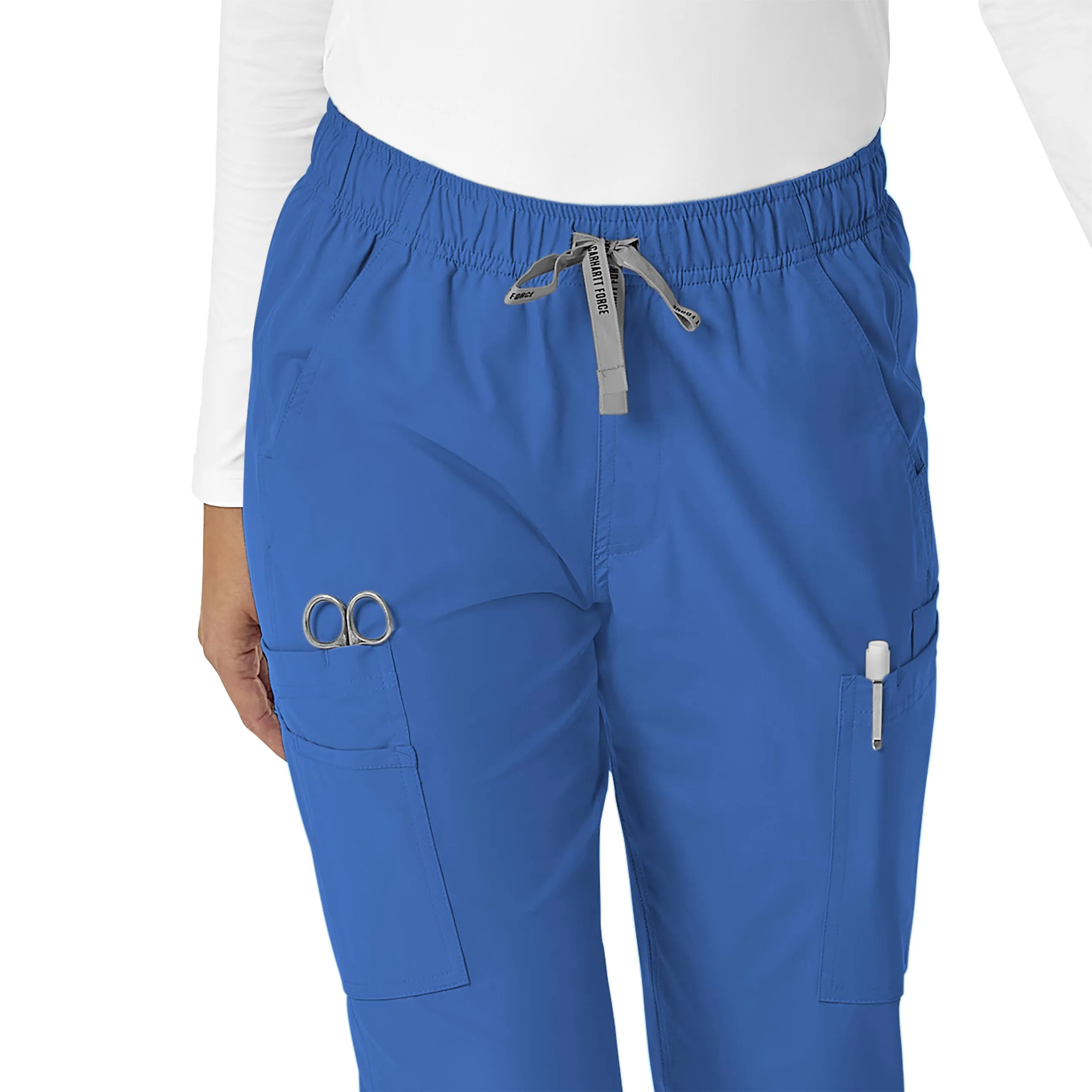 Carhartt Force Essentials Women's Straight Leg Scrub Pant - Royal