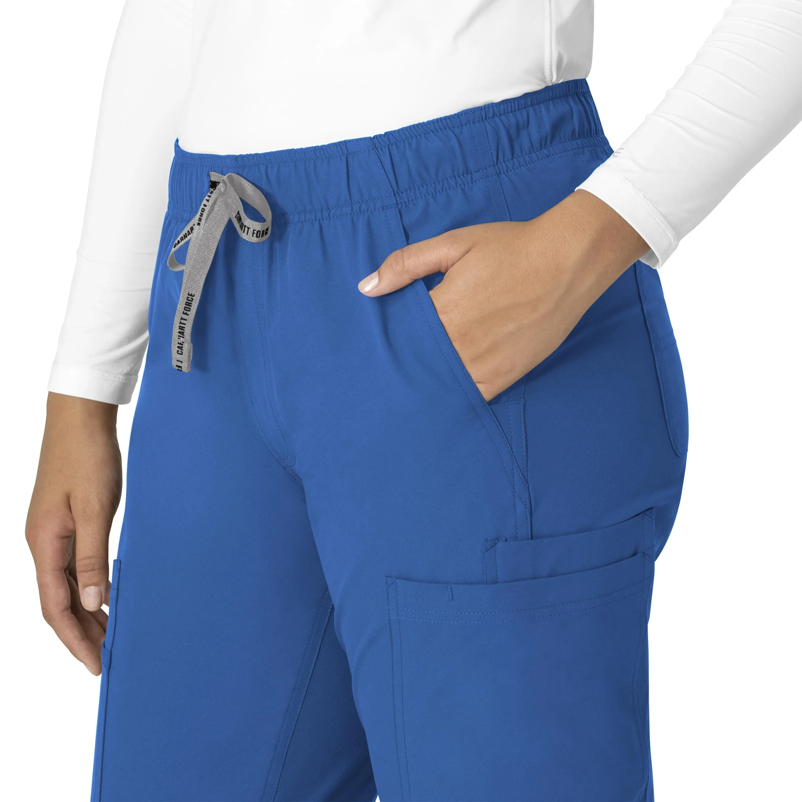 Carhartt Force Essentials Women's Straight Leg Scrub Pant - Royal