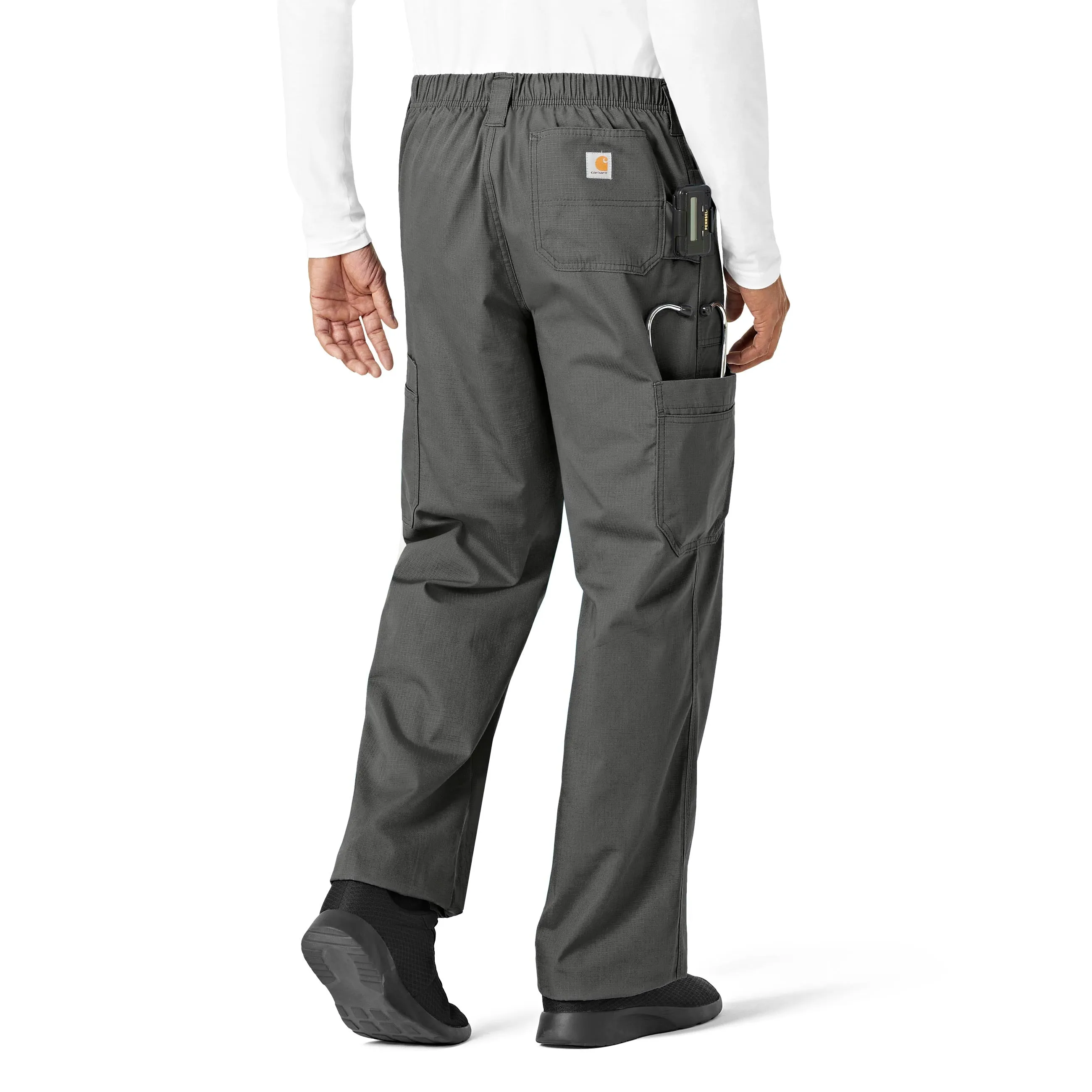 Carhartt Ripstop Men's Boot Cut 8-Pocket Cargo Scrub Pant - Dark Pewter