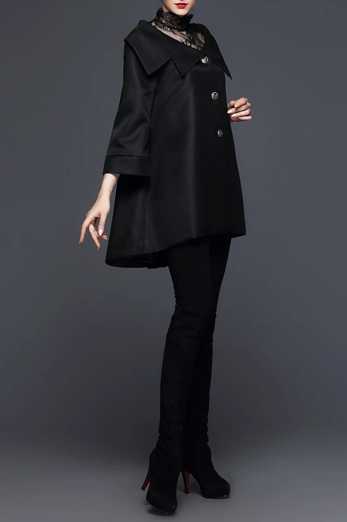 DL Parisian Love Jena Long Jacket/Short Trench Coat