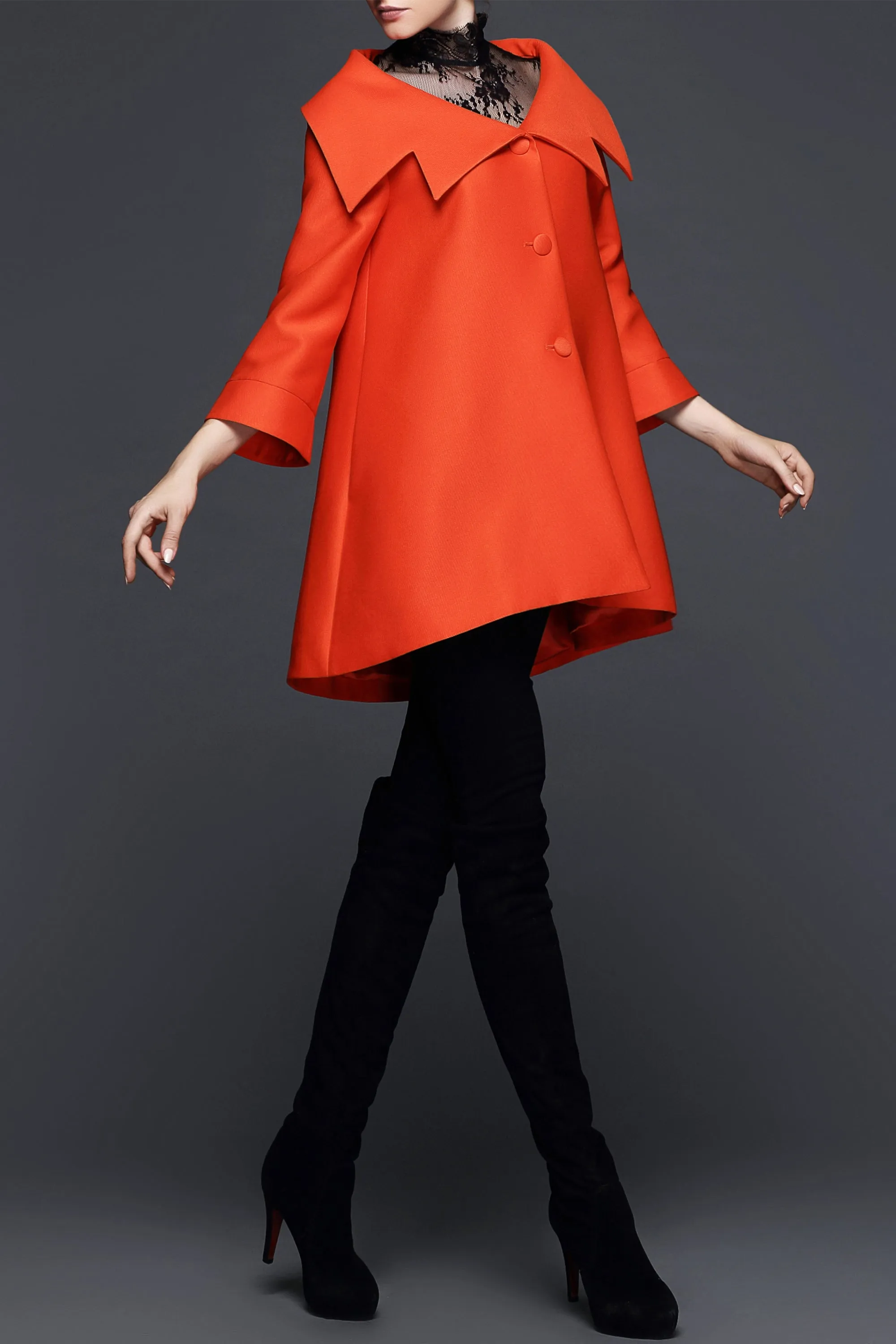 DL Parisian Love Jena Long Jacket/Short Trench Coat