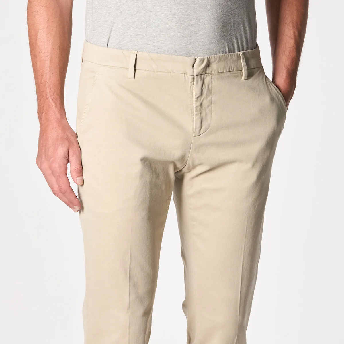 DONDUP TROUSERS UP166 GSE043 PTD 020 BEIGE