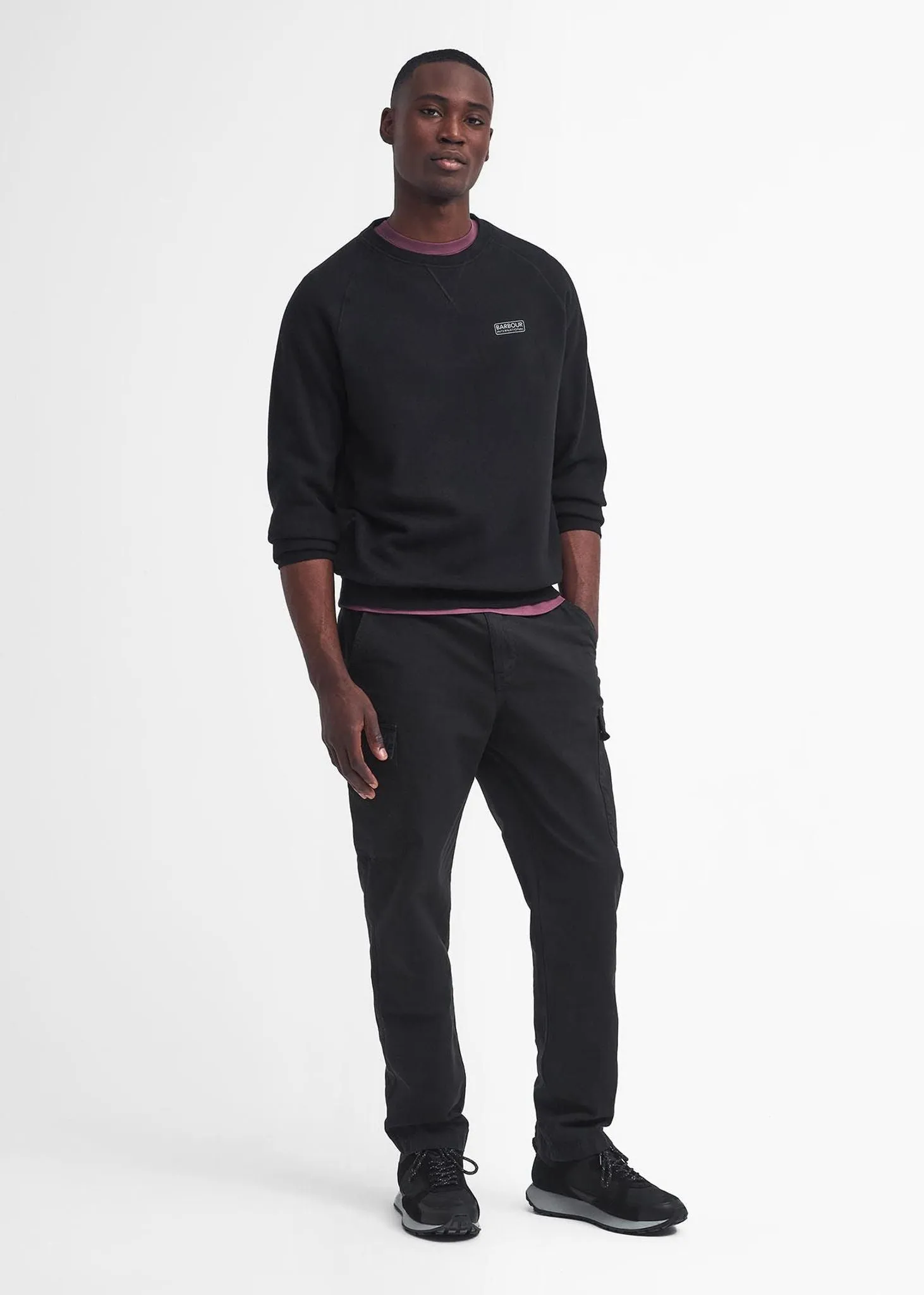 Essential crew neck sweat - black pewter