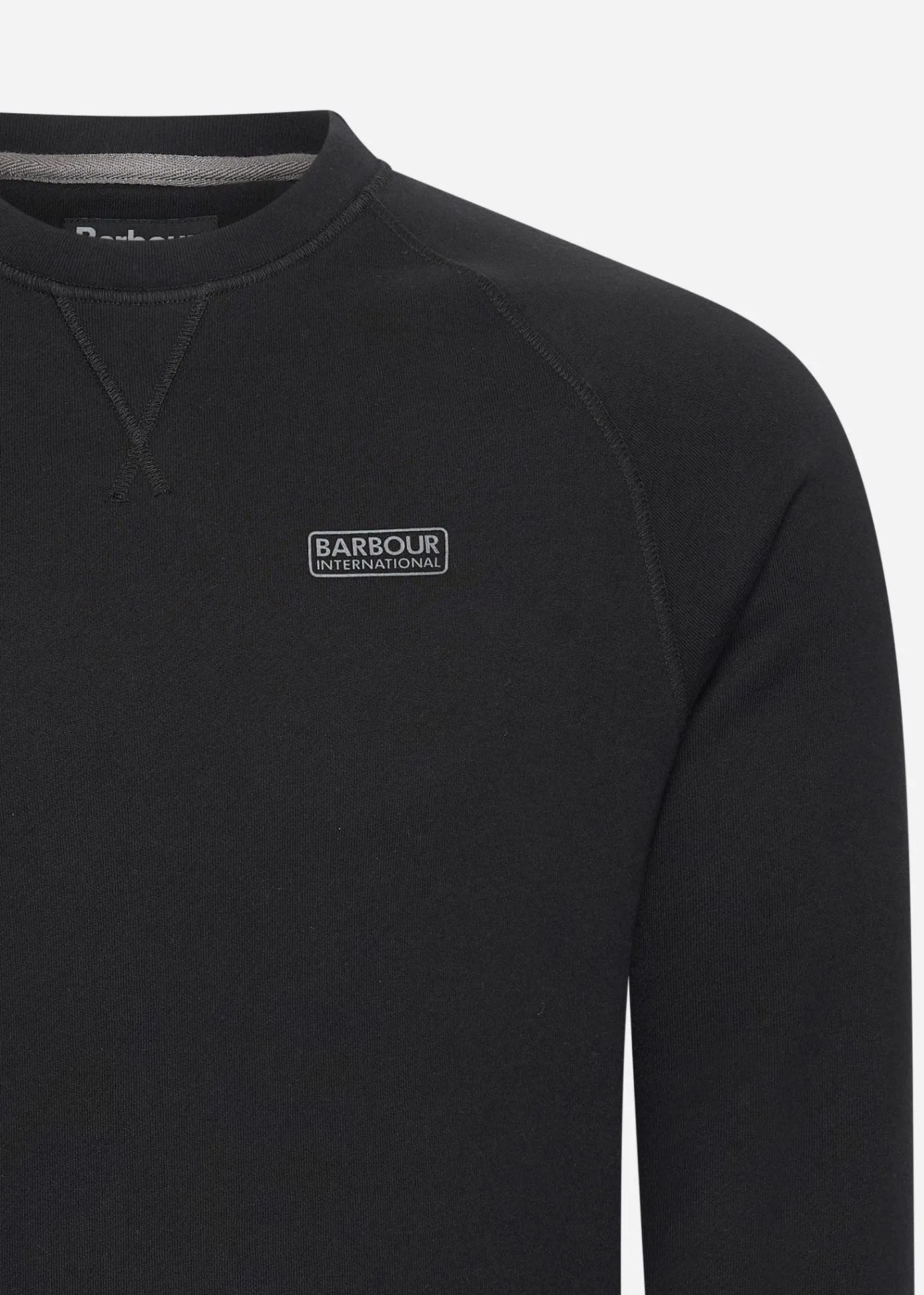 Essential crew neck sweat - black pewter