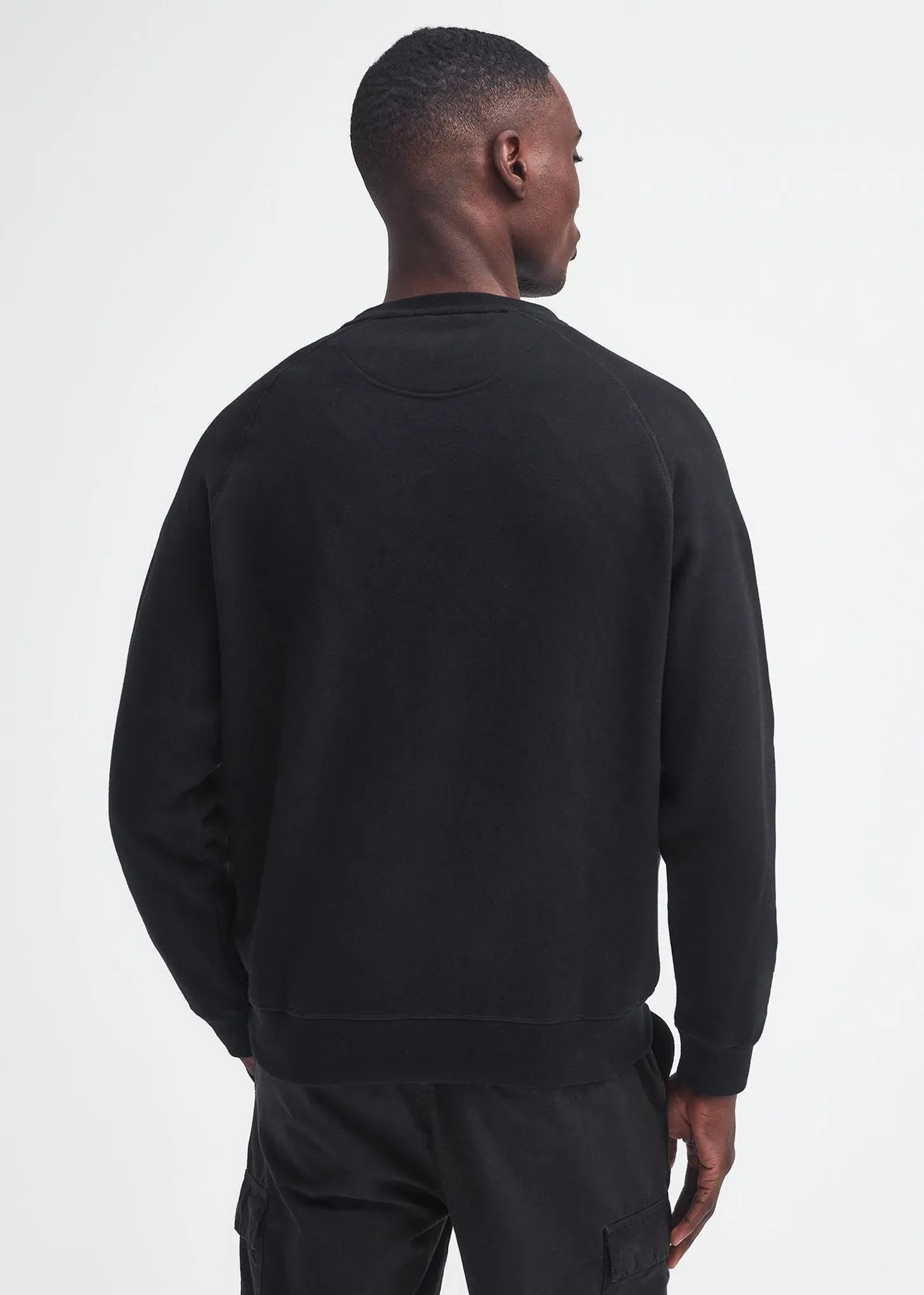 Essential crew neck sweat - black pewter