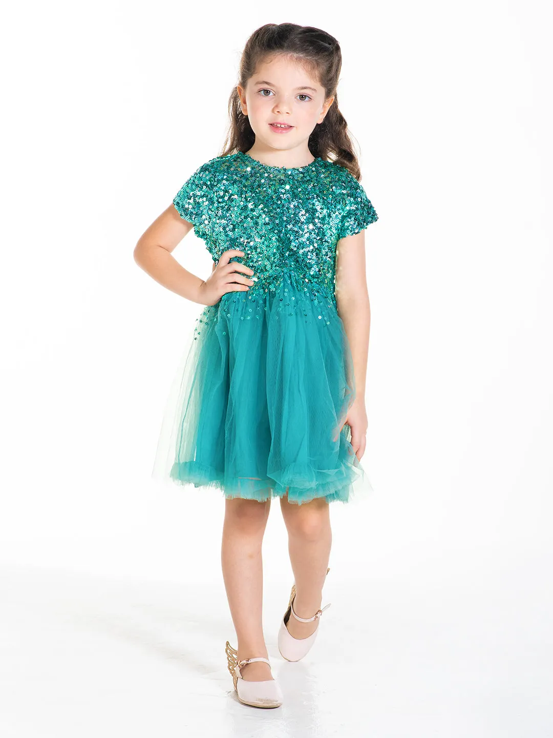 Fairy Sequins Blue Party Dress