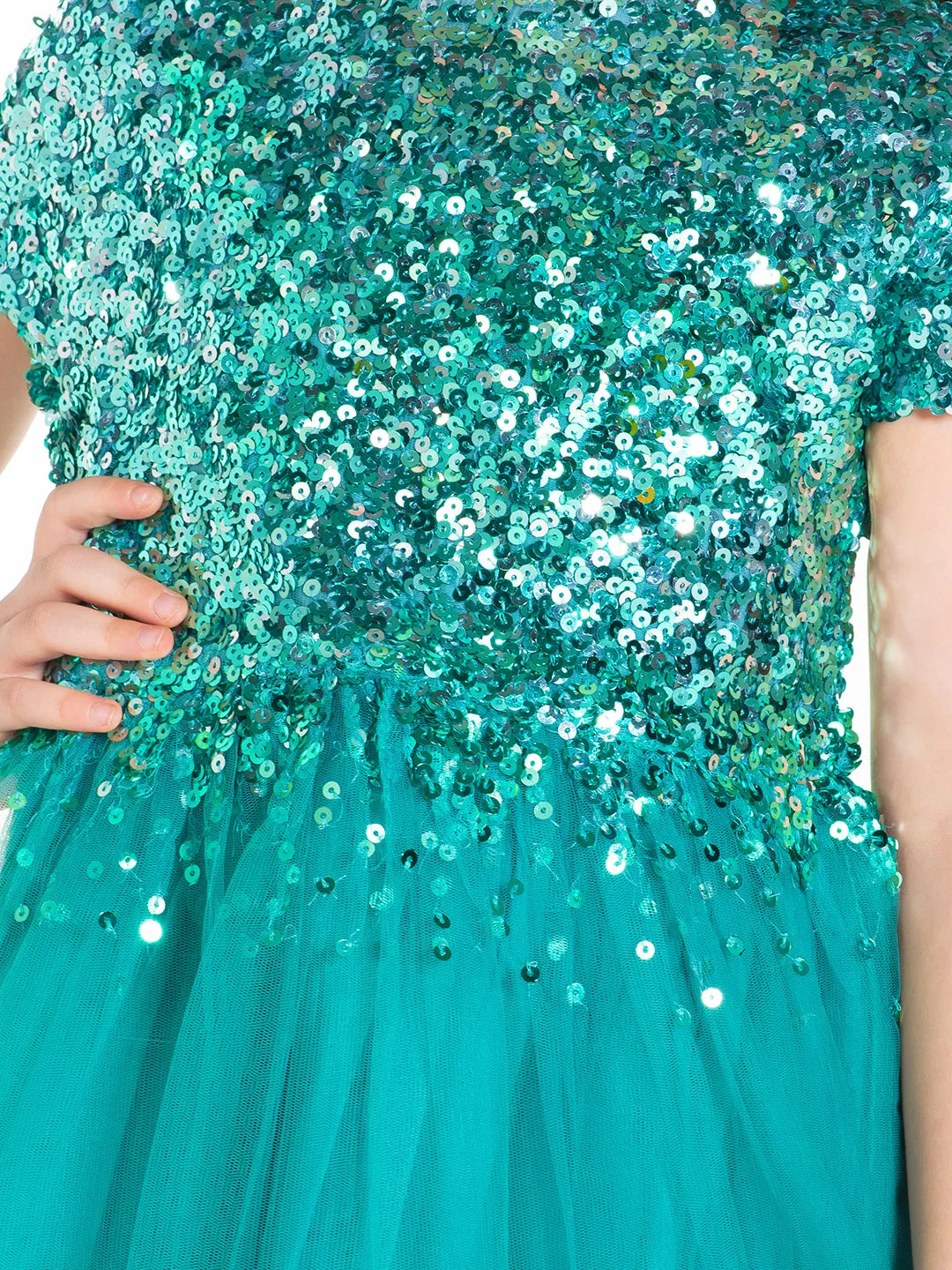 Fairy Sequins Blue Party Dress