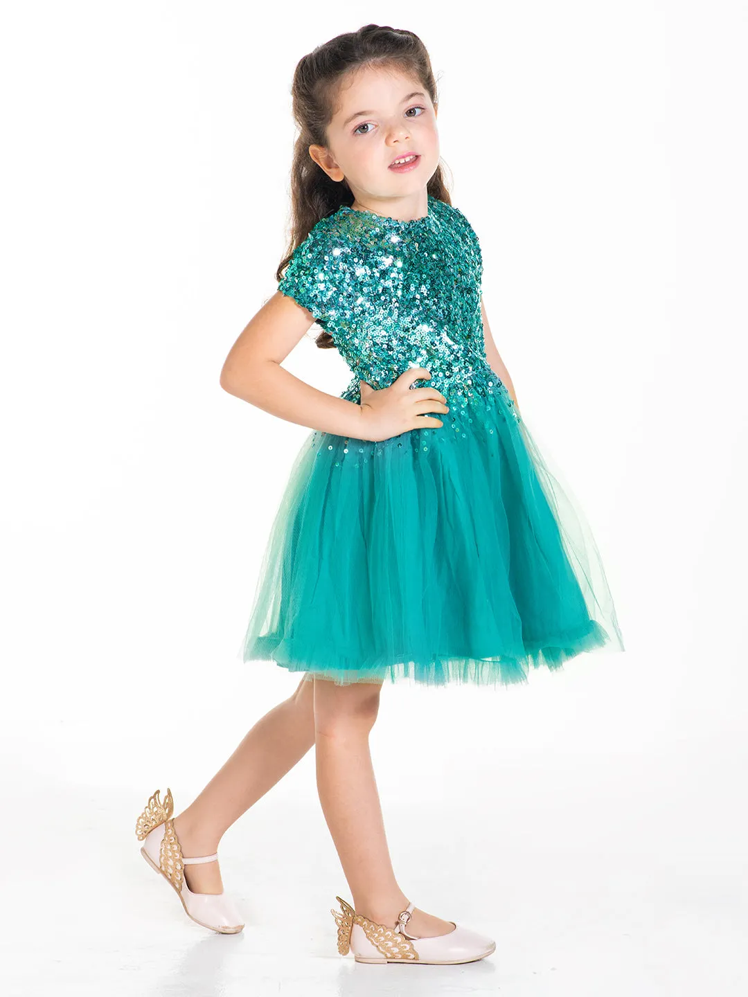 Fairy Sequins Blue Party Dress