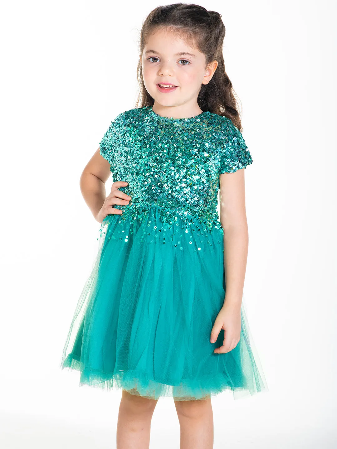 Fairy Sequins Blue Party Dress