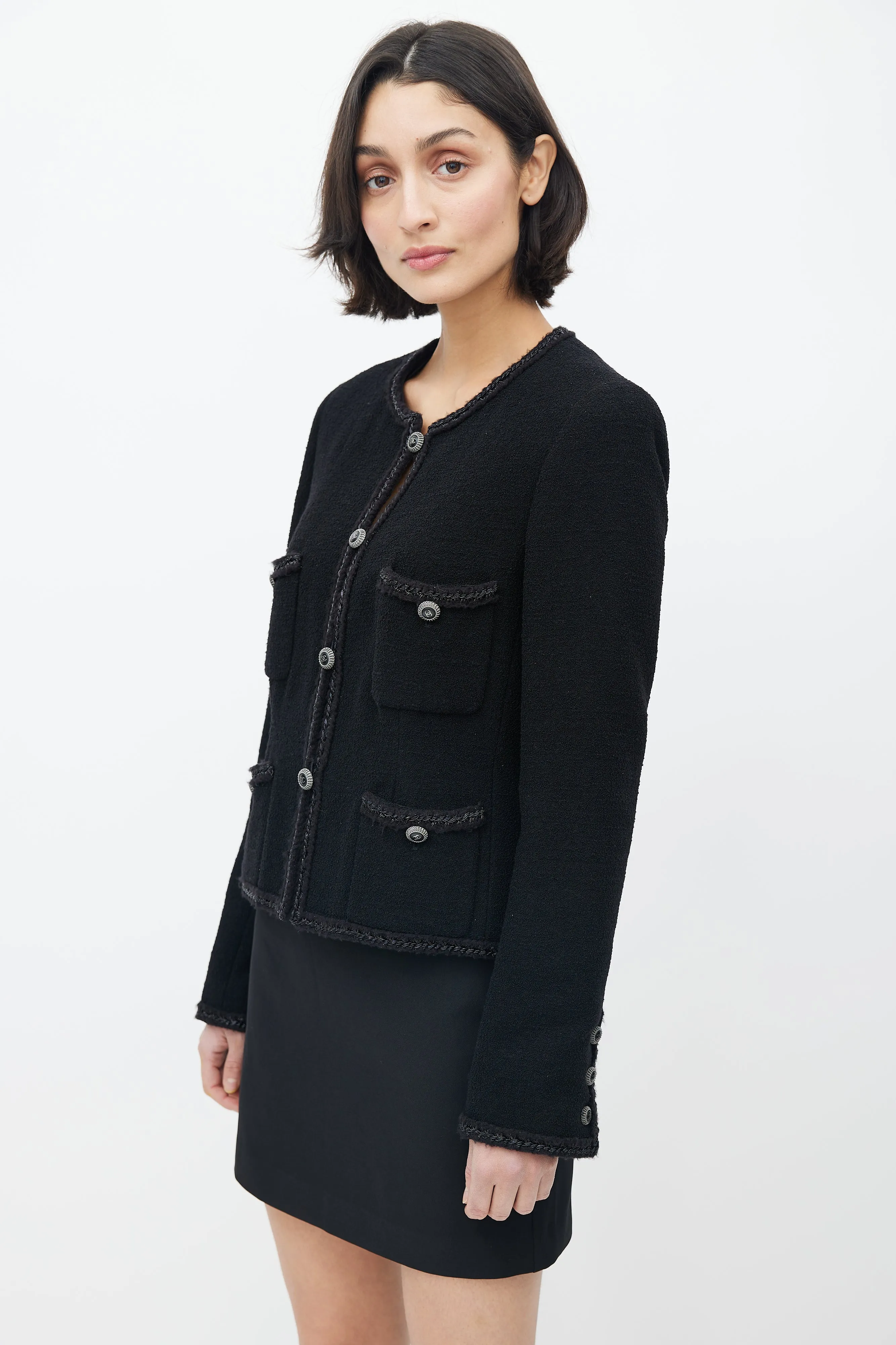 Fall 2008 Black Wool Four Button Jacket