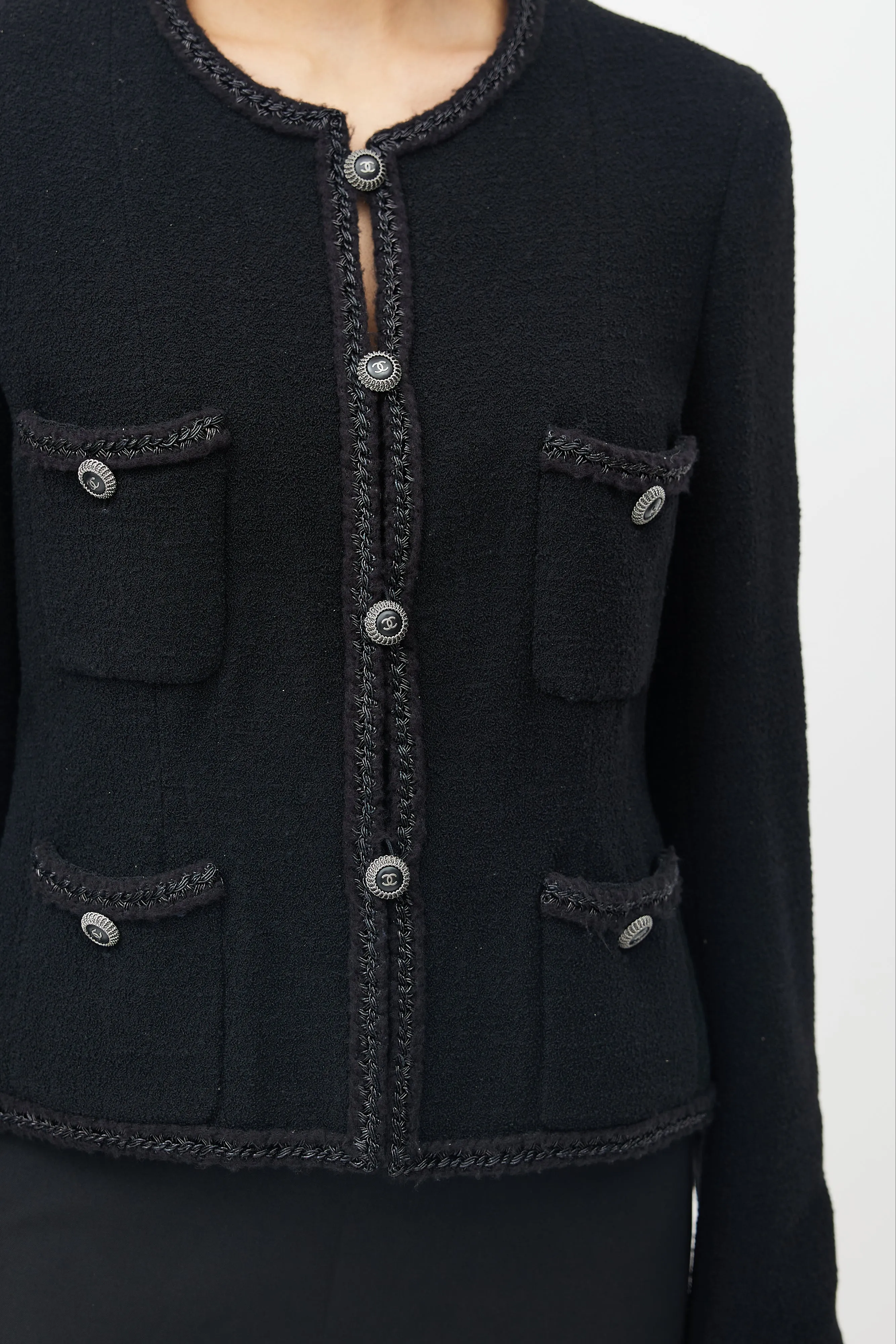 Fall 2008 Black Wool Four Button Jacket