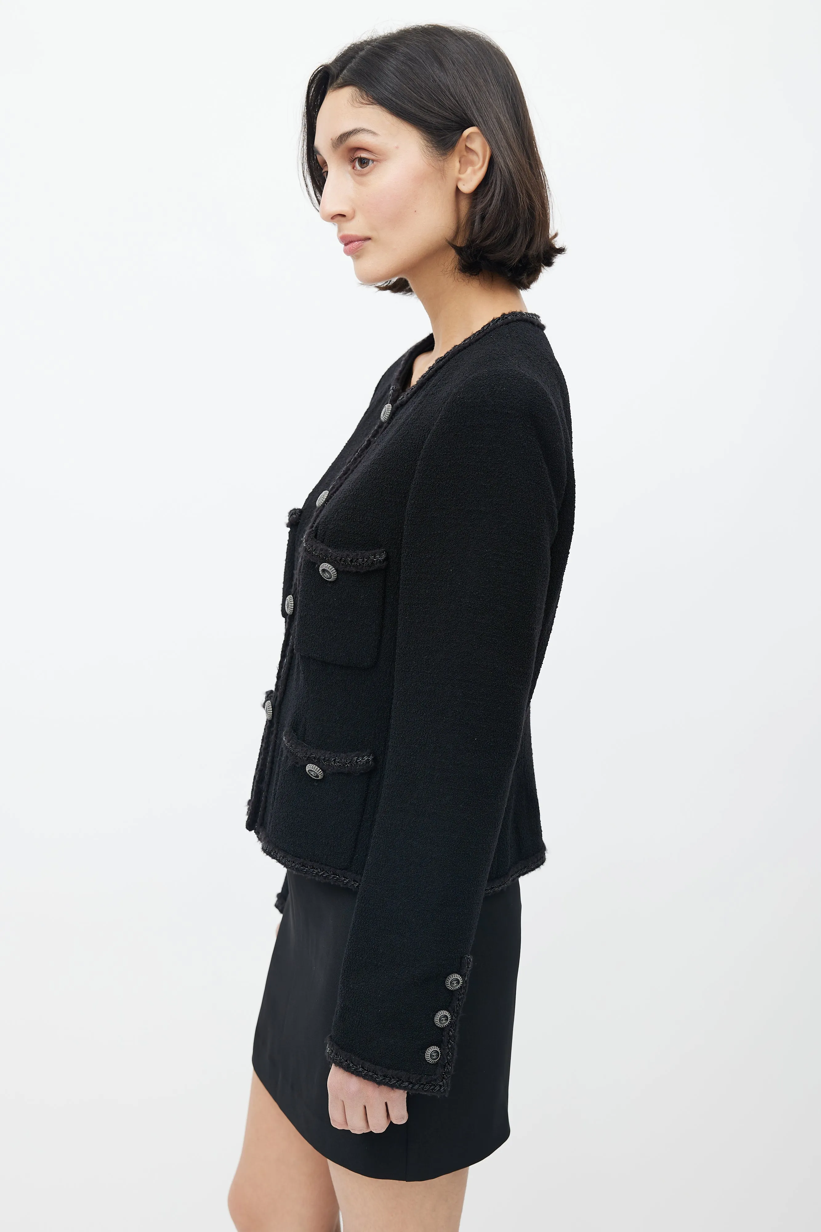 Fall 2008 Black Wool Four Button Jacket