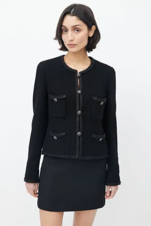 Fall 2008 Black Wool Four Button Jacket