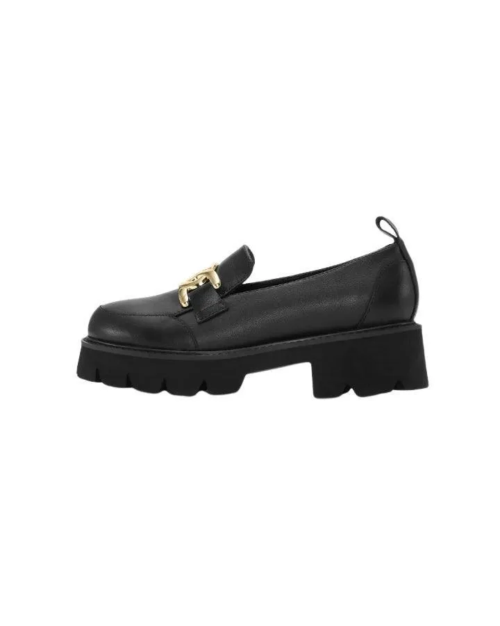 Ilse Jacobsen Miley Leather Platform Loafer