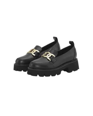 Ilse Jacobsen Miley Leather Platform Loafer