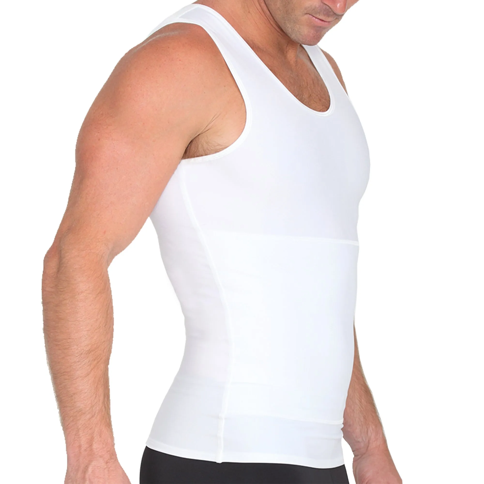 Insta Slim Sleeveless Compression Muscle Tank Panel Belt ISMSFP01