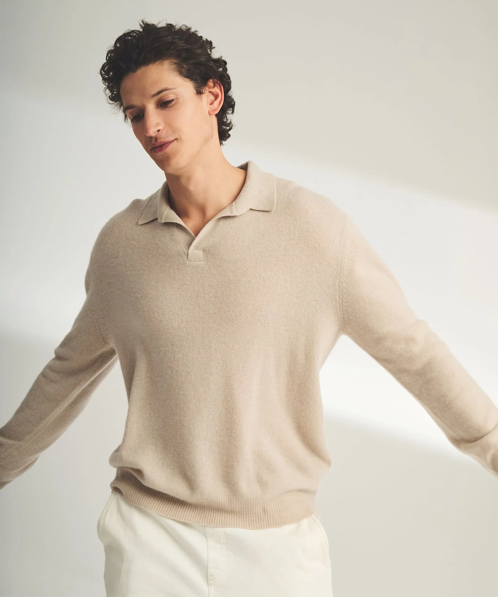 Lightweight Cashmere Relaxed Polo