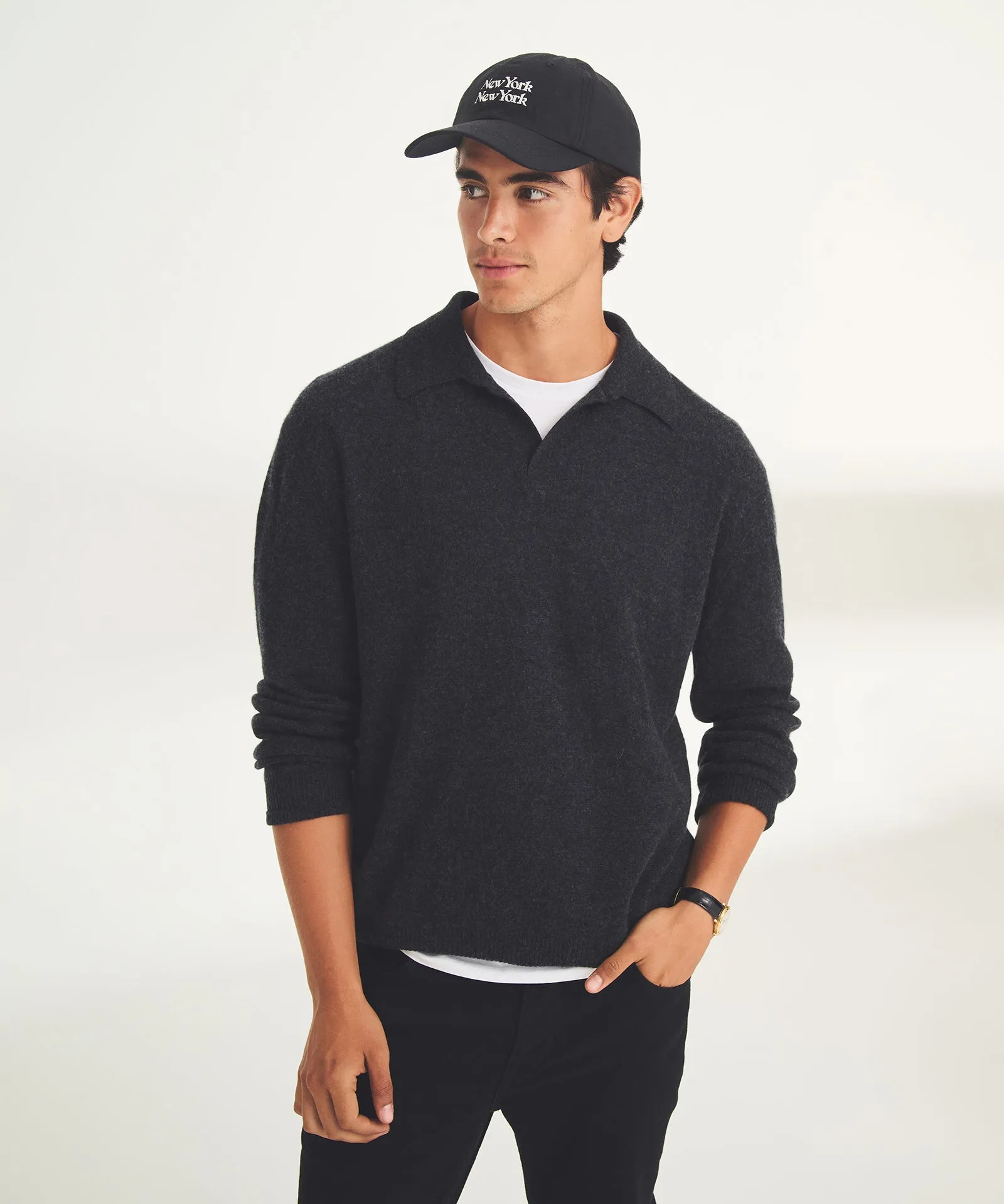 Lightweight Cashmere Relaxed Polo