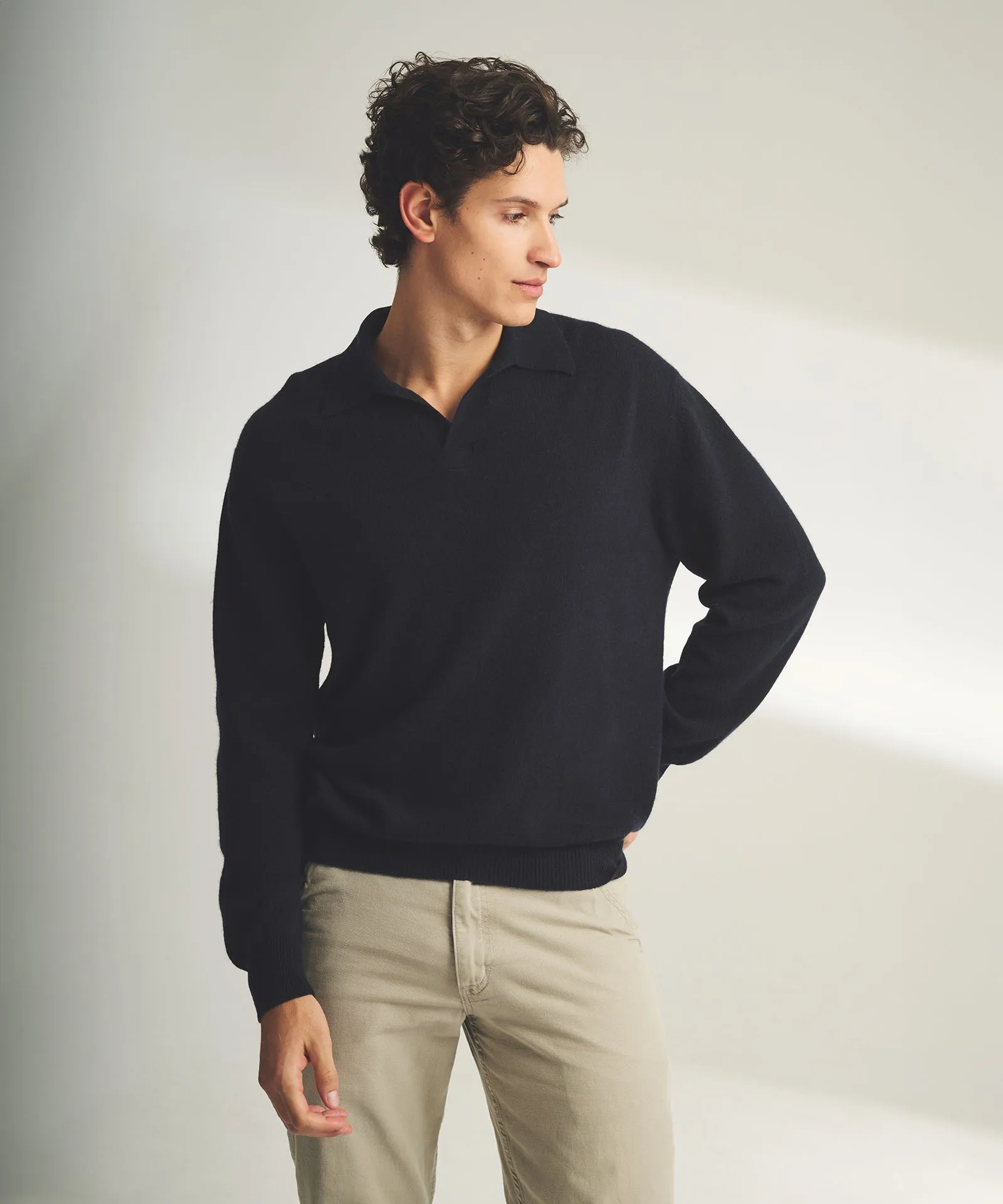 Lightweight Cashmere Relaxed Polo