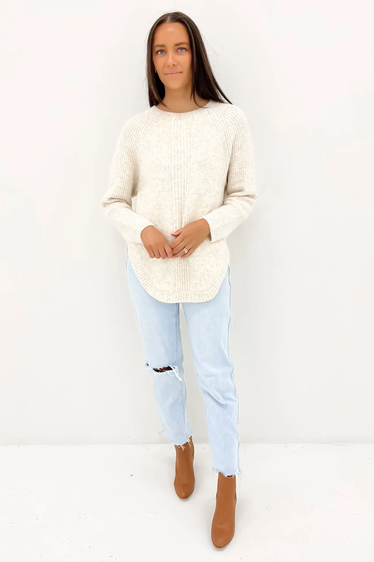 Lisha Knit Jumper Beige