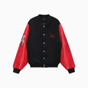 Men's Marty Script Logo Varsity Jacket