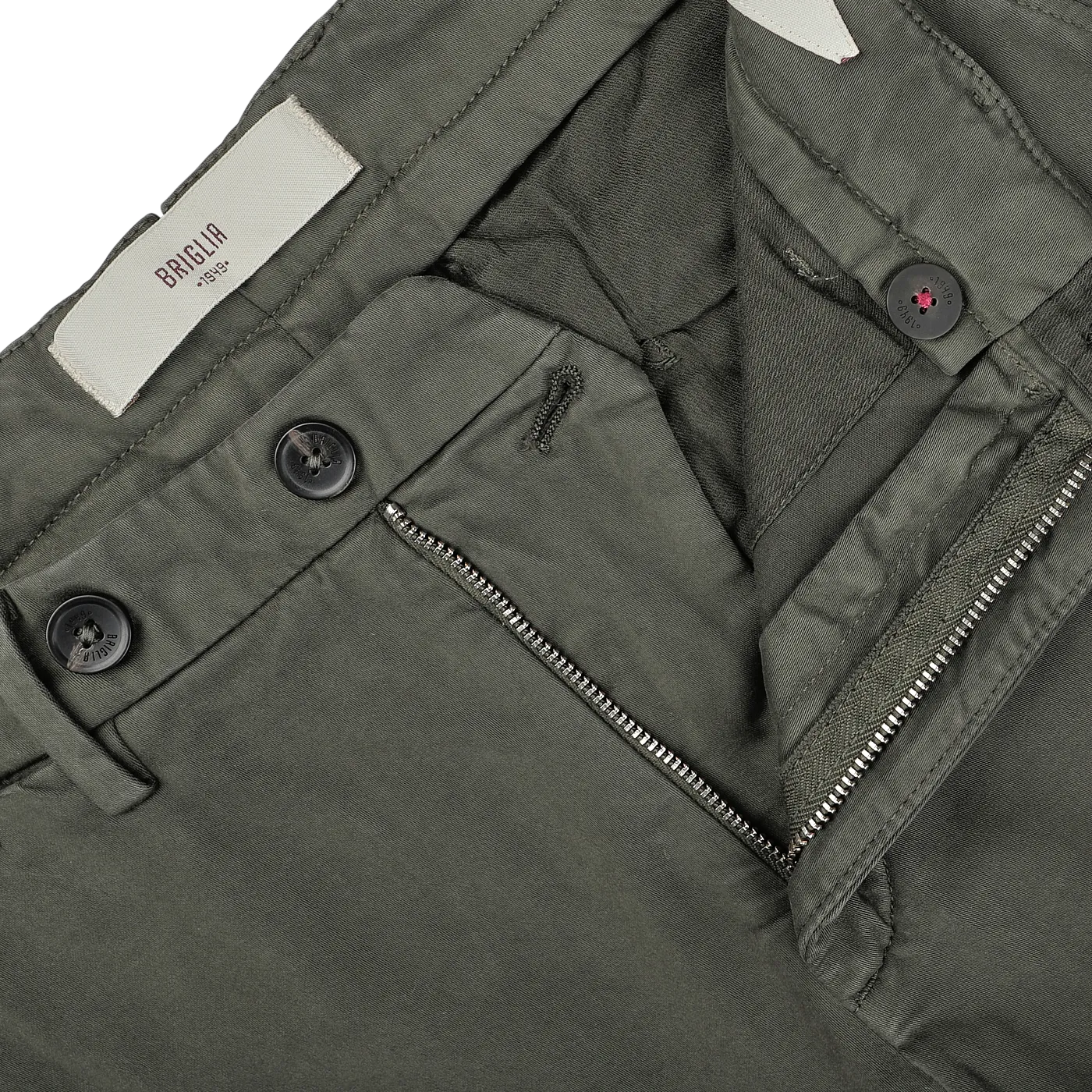 Moss Green Cotton Stretch BG62 Trousers