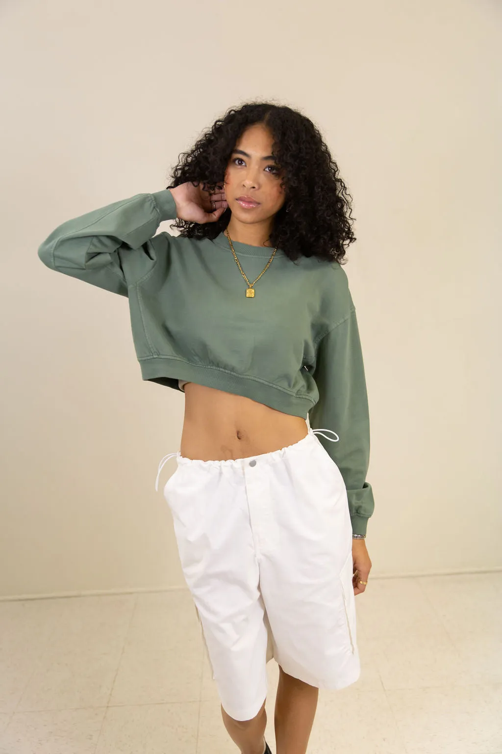 Never Worried Crop Sweater