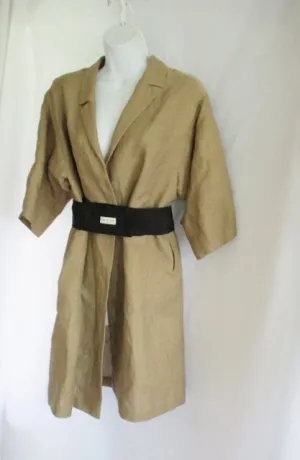 New DRIES VAN NOTEN Belted Trench Long jacket coat S GOLD Womens