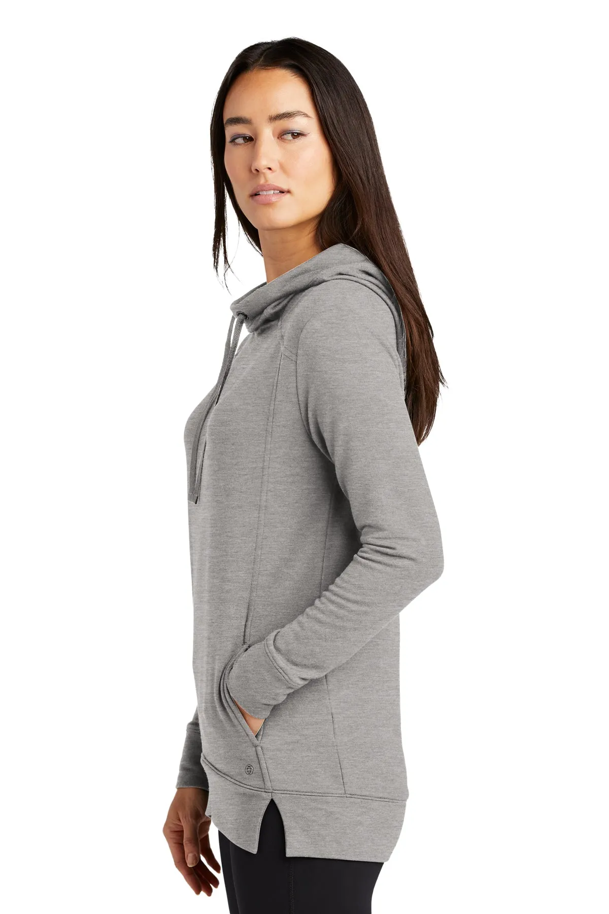 OGIO Ladies Luuma Custom Fleece Hoodies, Petrol Grey