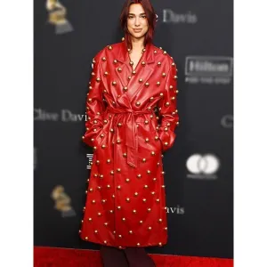 Pre-Grammy Gala Dua Lipa Trench Coat