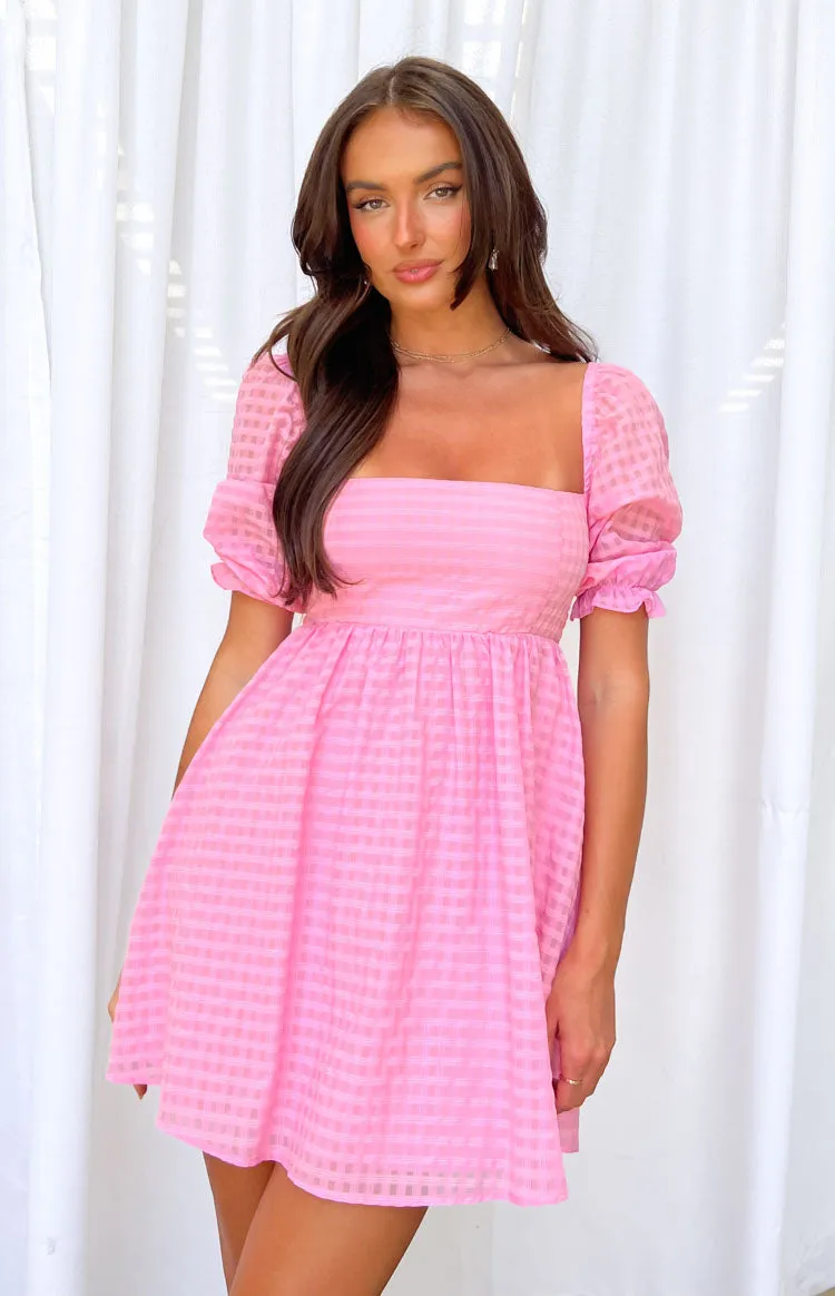 Rubi Pink Babydoll Mini Dress