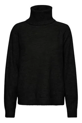 Saint Tropez Garbie Rollneck Pullover in Black