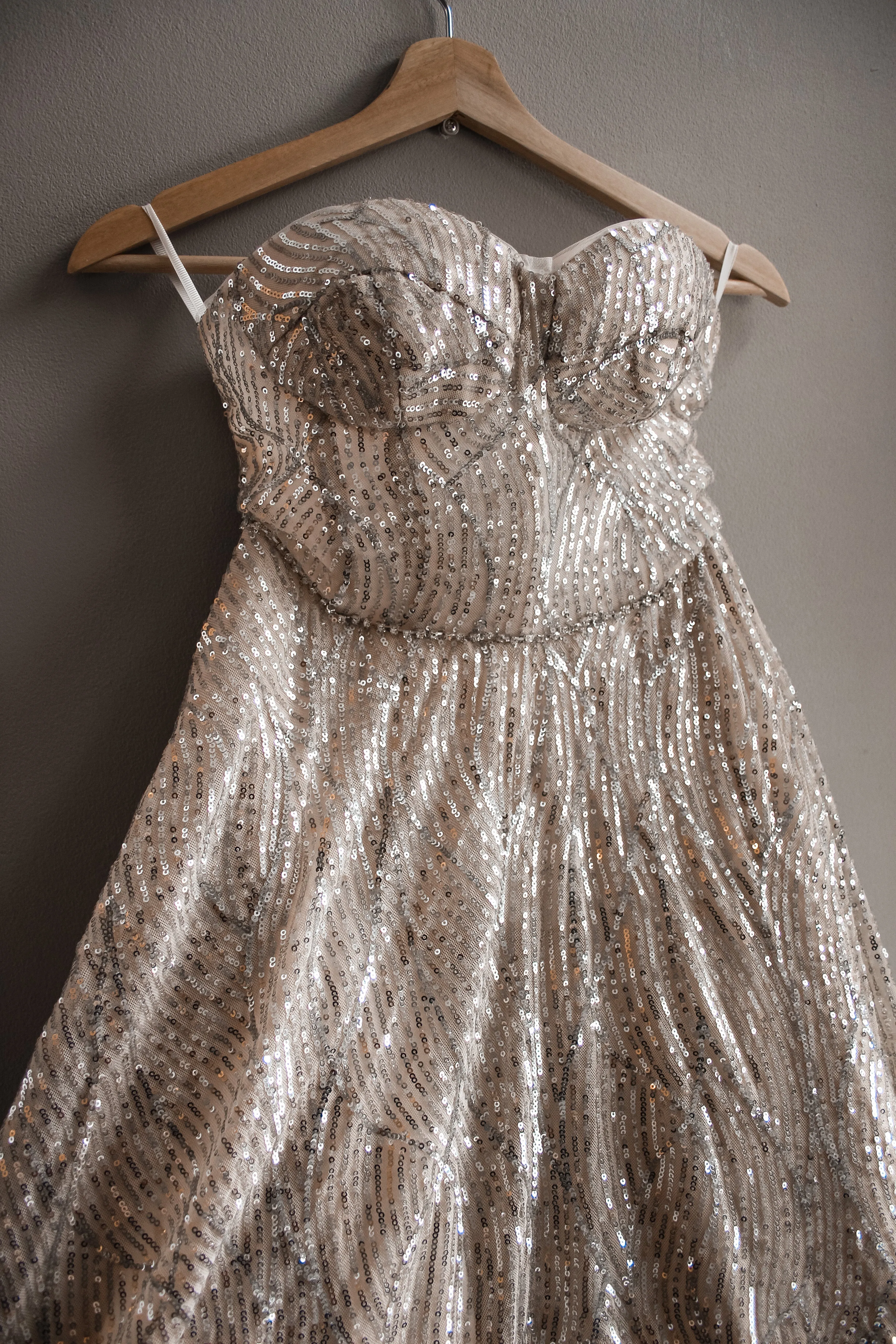 Sample - Mini Sequin Reception Dress