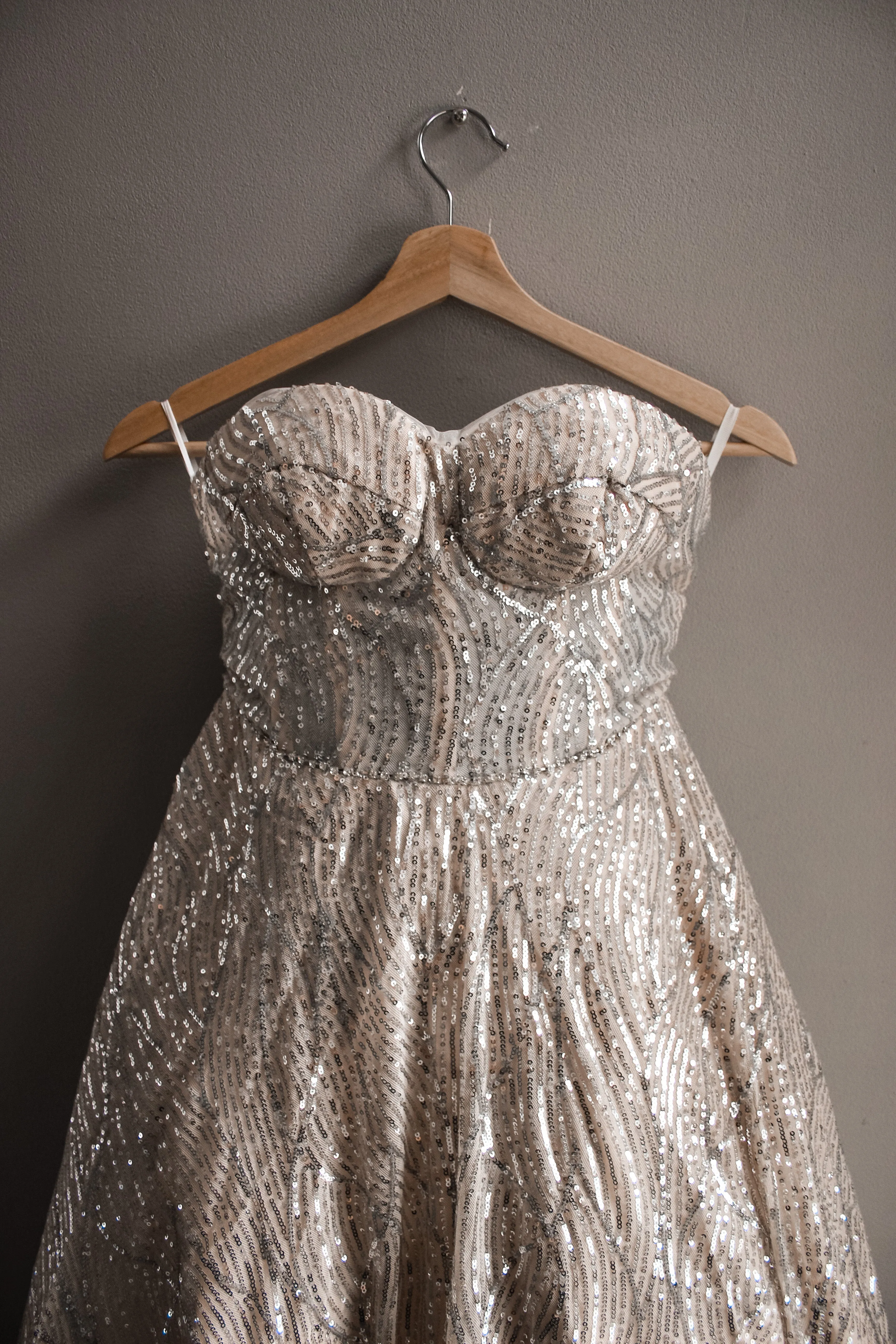 Sample - Mini Sequin Reception Dress