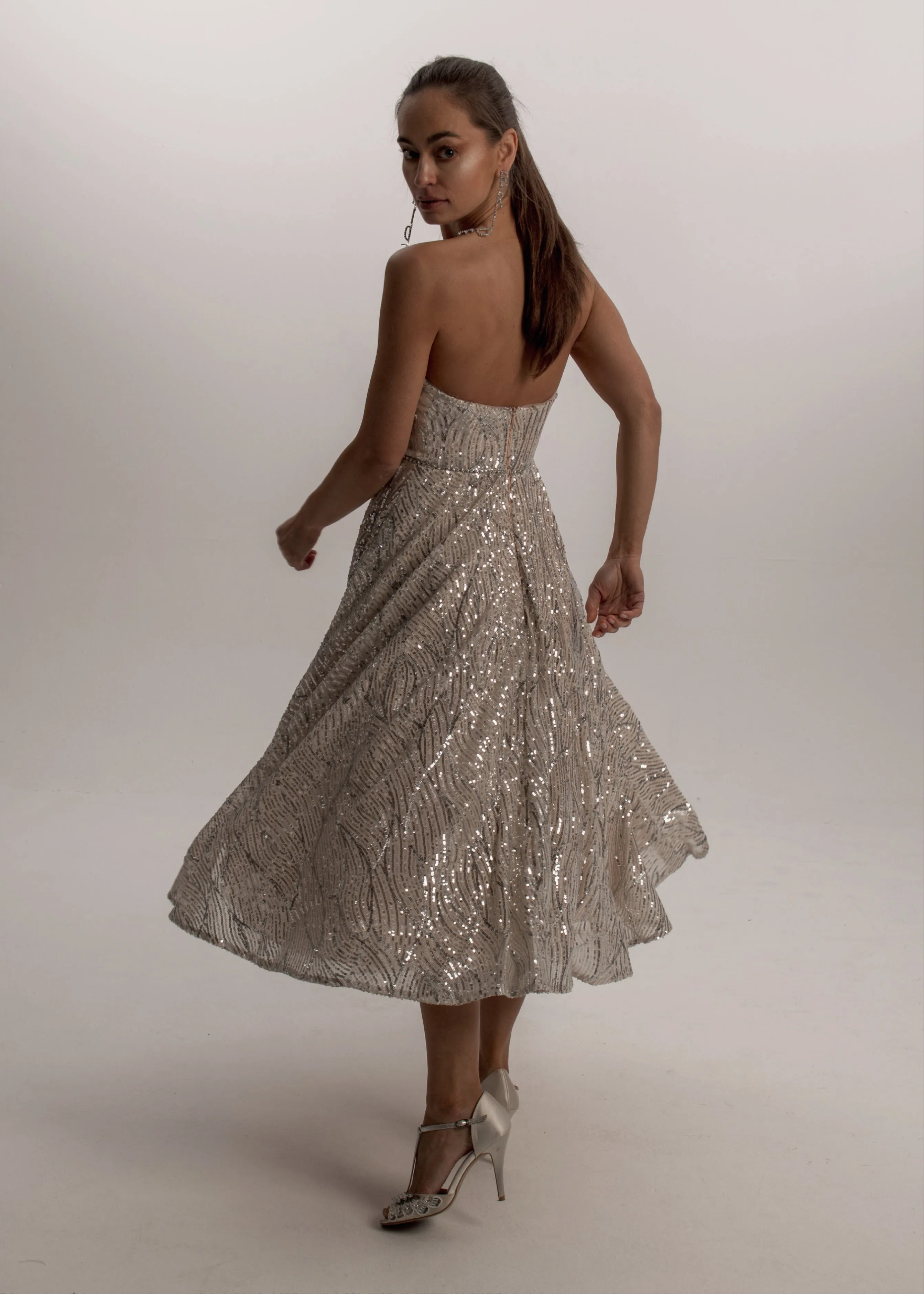 Sample - Mini Sequin Reception Dress