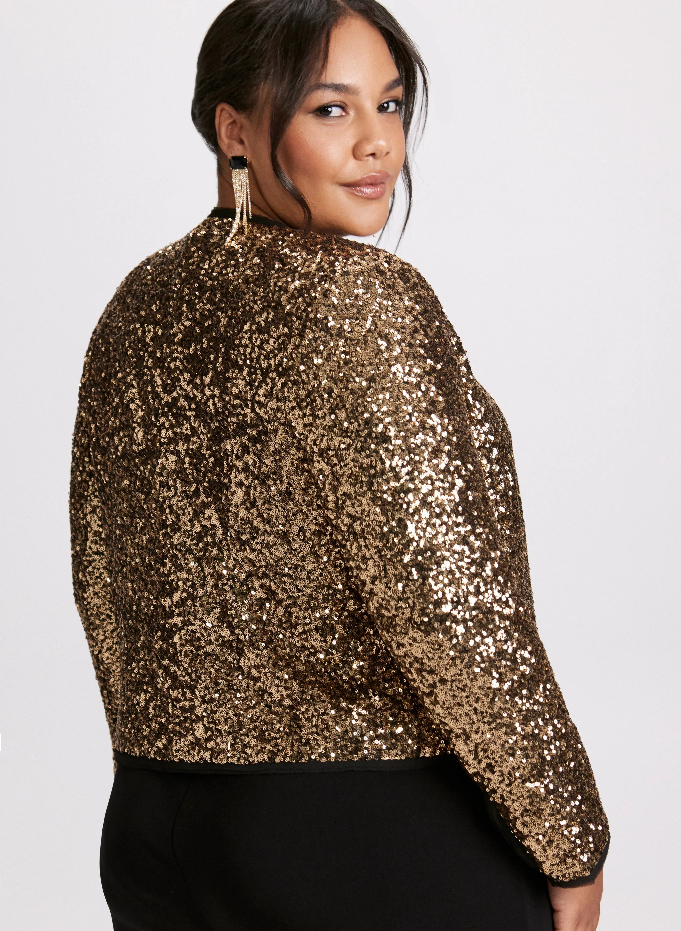 Sequin Chiffon Jacket