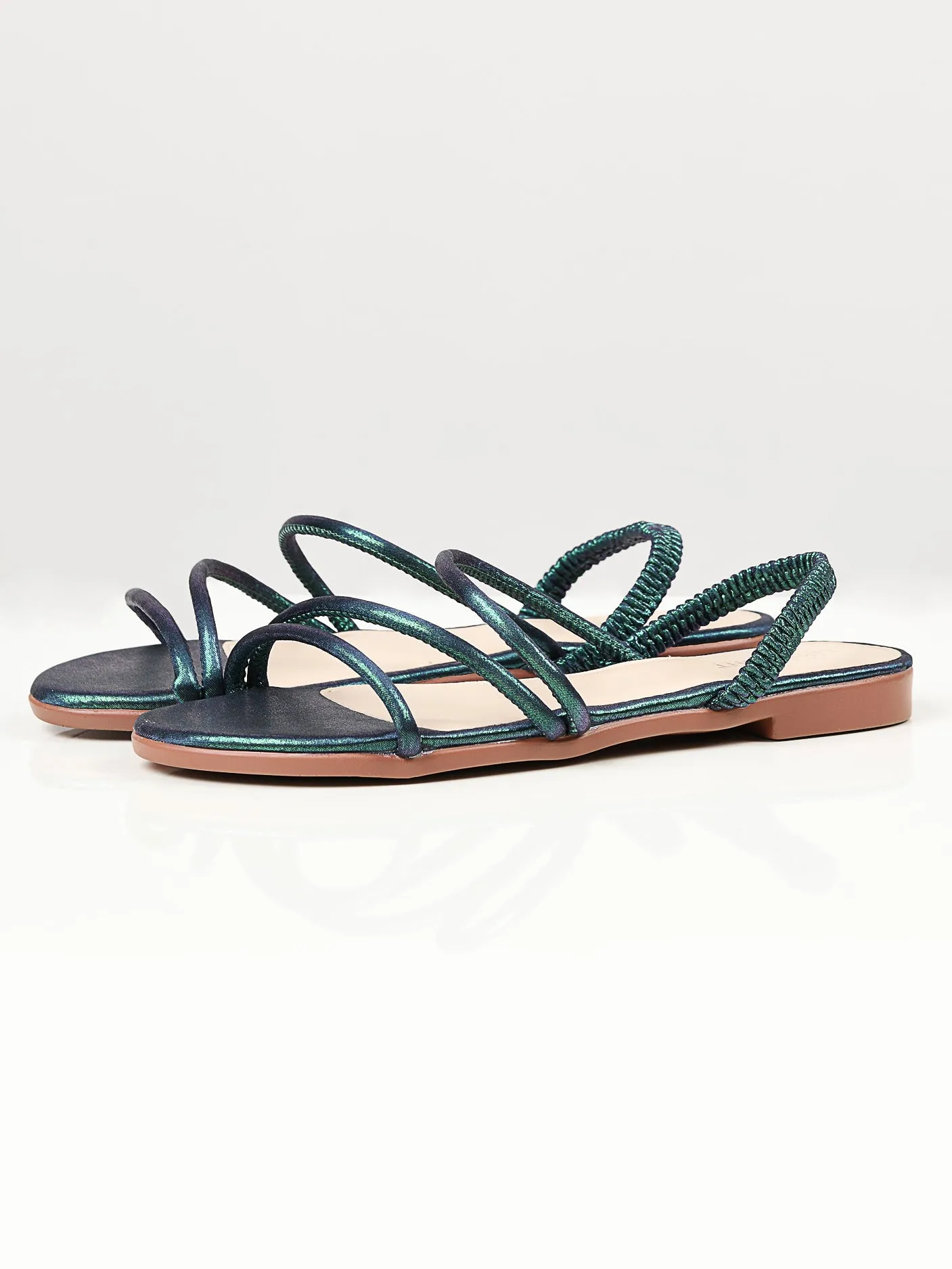 Shimmer Sandals - Blue