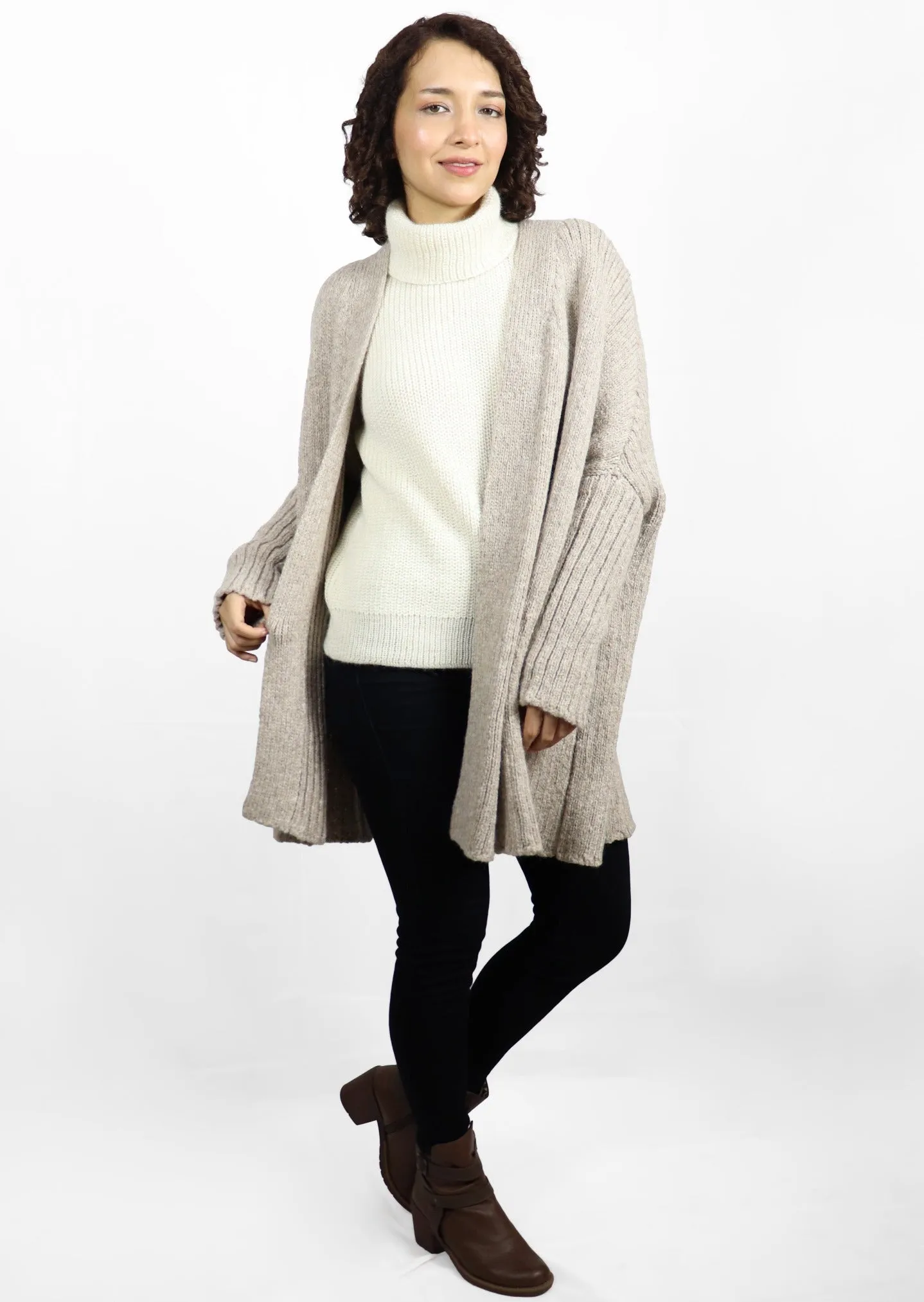 Sierra Alpaca Wool Open Cardigan