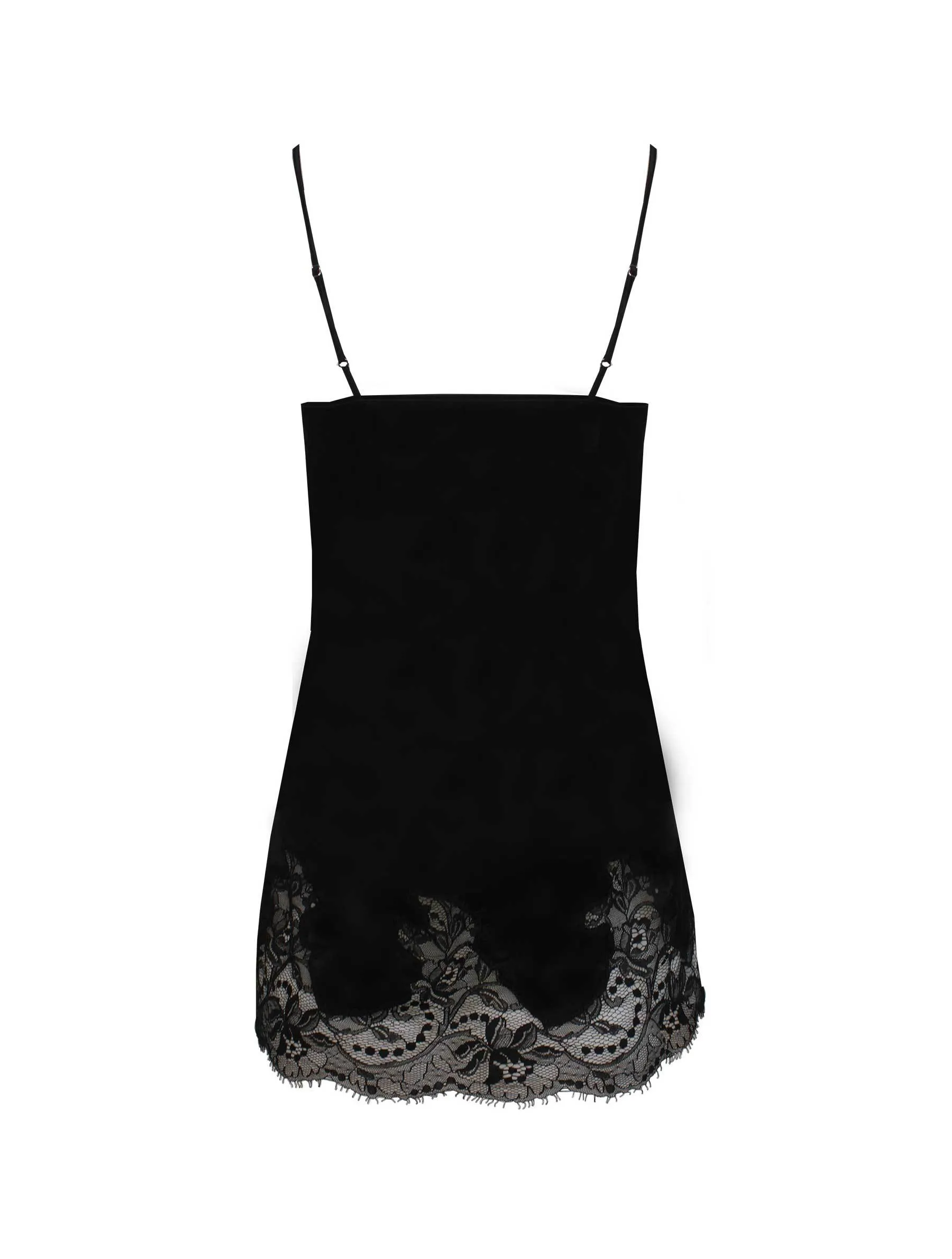 Signature Silk Babydoll - Black