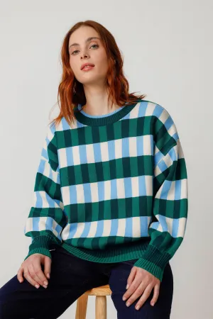 SKFK Jumper Long Sleeve Blue Green Check