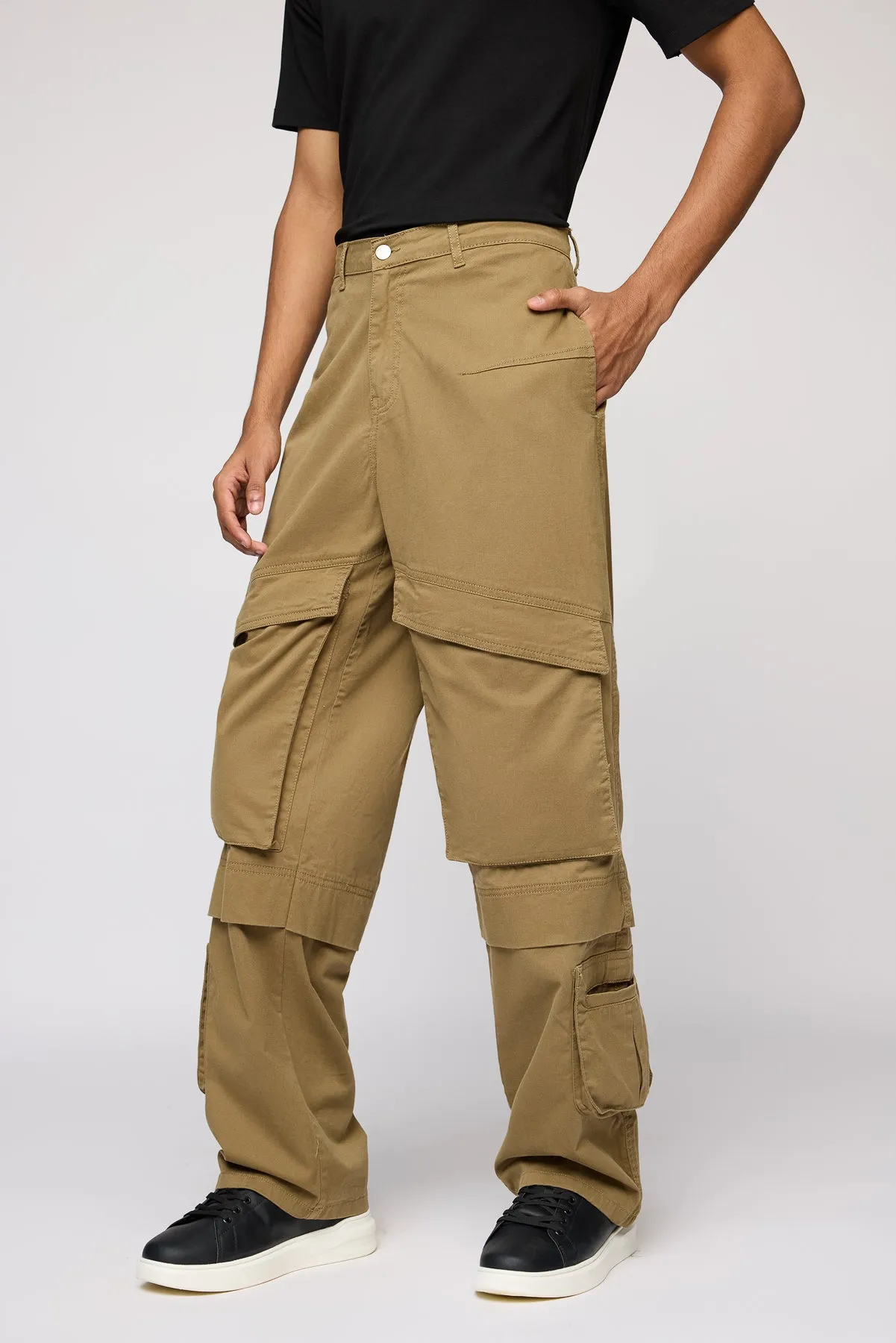 Somber Tan Men's Relaxed Fit Cargo Pants