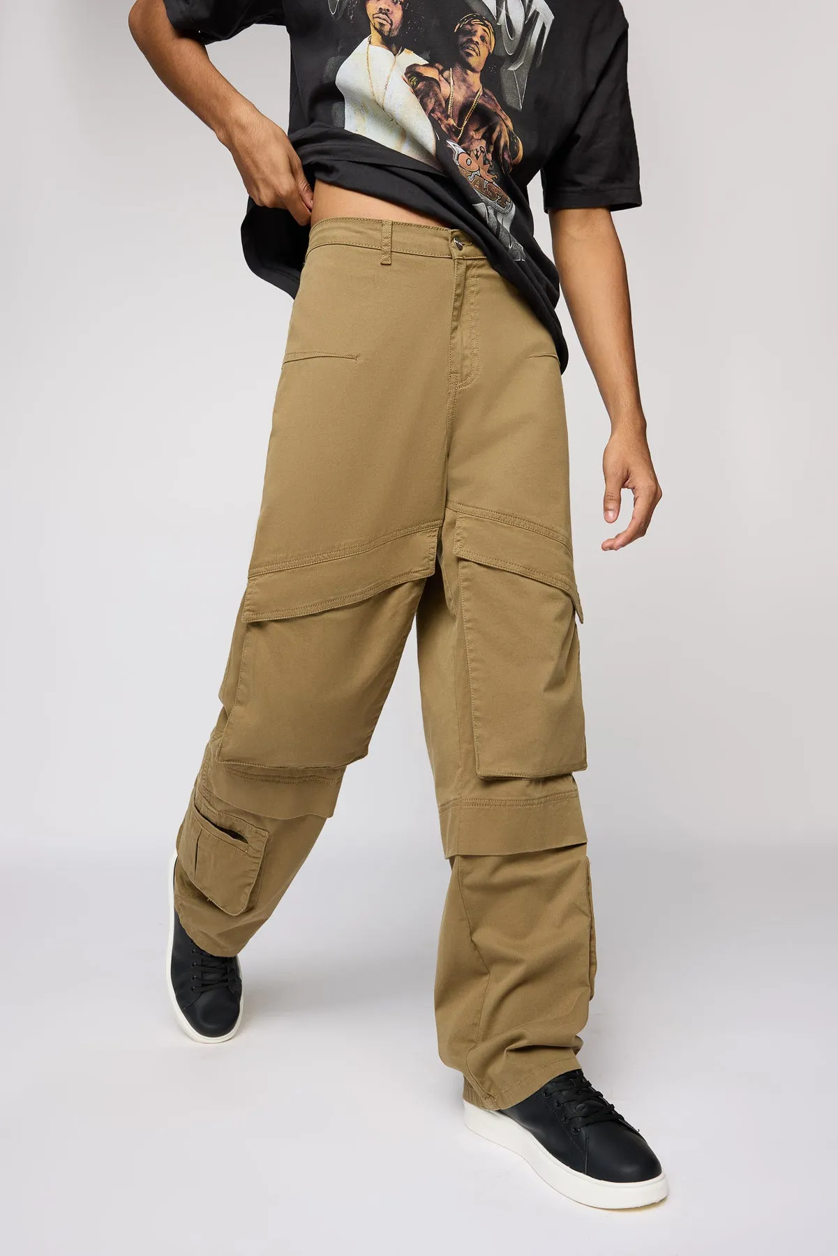 Somber Tan Men's Relaxed Fit Cargo Pants