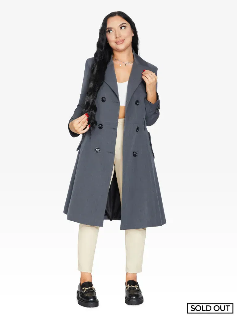 Spring/Summer Double Breasted Trench Mac Coat (1201-SP)