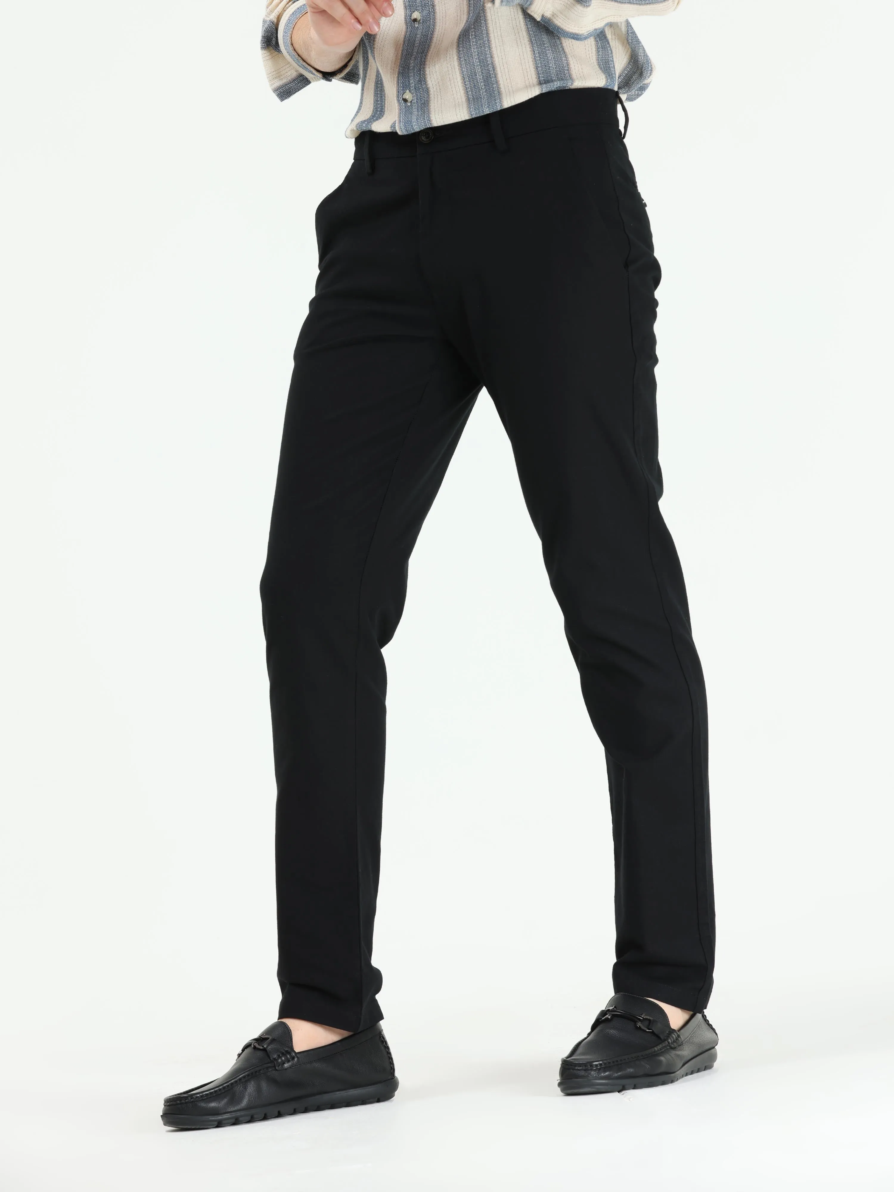 Timeless Cotton Black Linen Chino