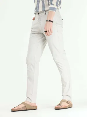 Timeless Cotton Light Grey Linen Chino